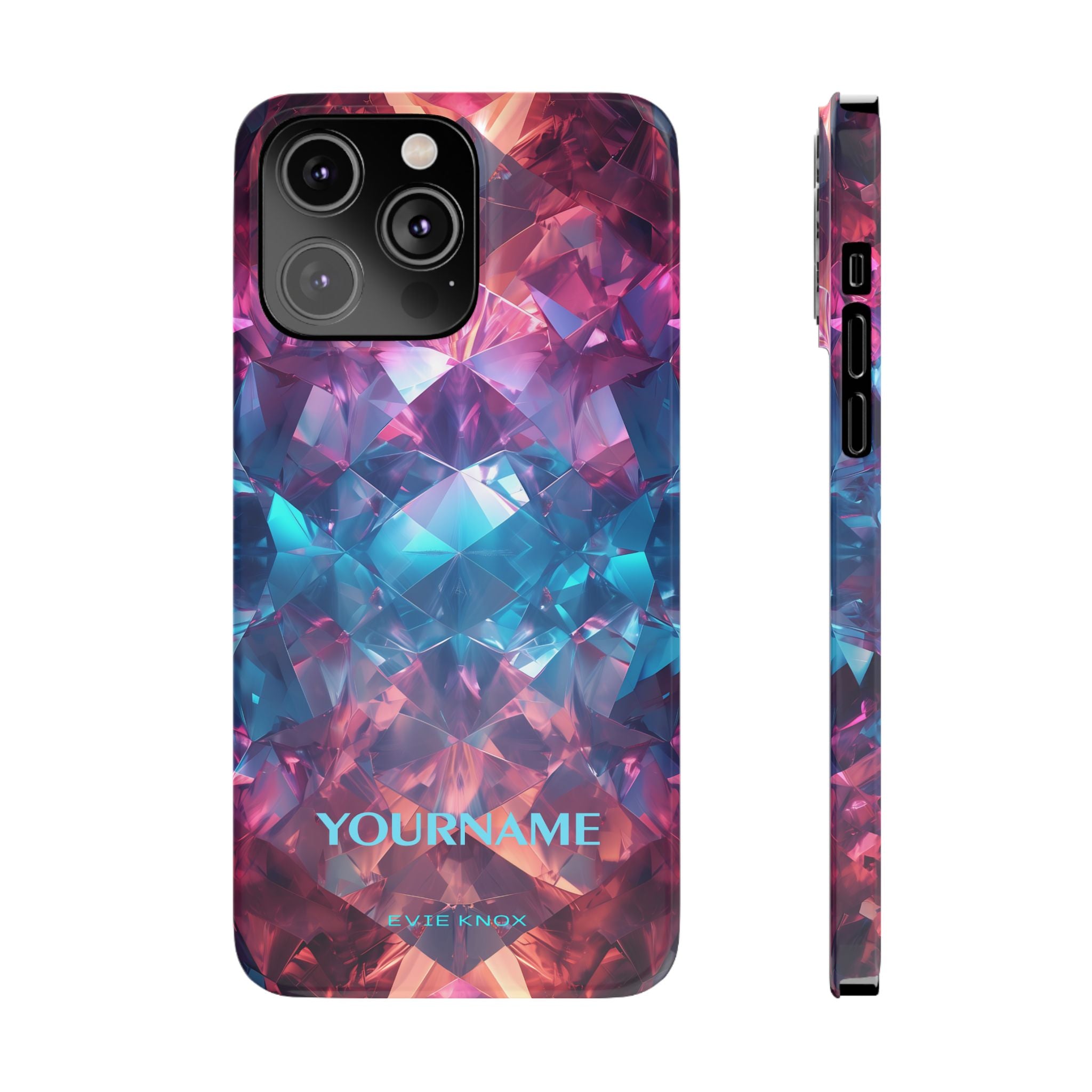 Supernova Gemstone Effect Slim iPhone Case - Customized Phone Case