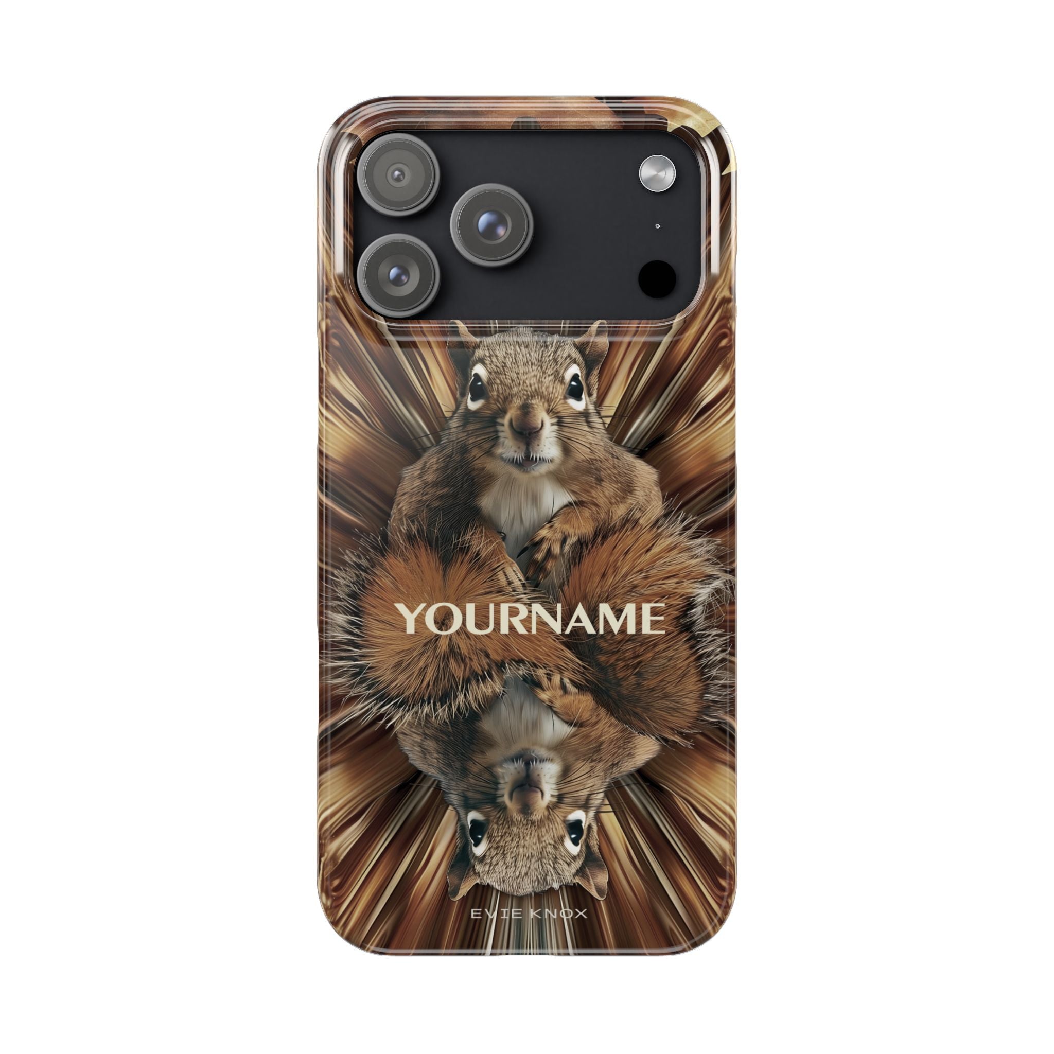 Kaleidoscope Squirrel Slim Phone Case — Cute Customized iPhone Case