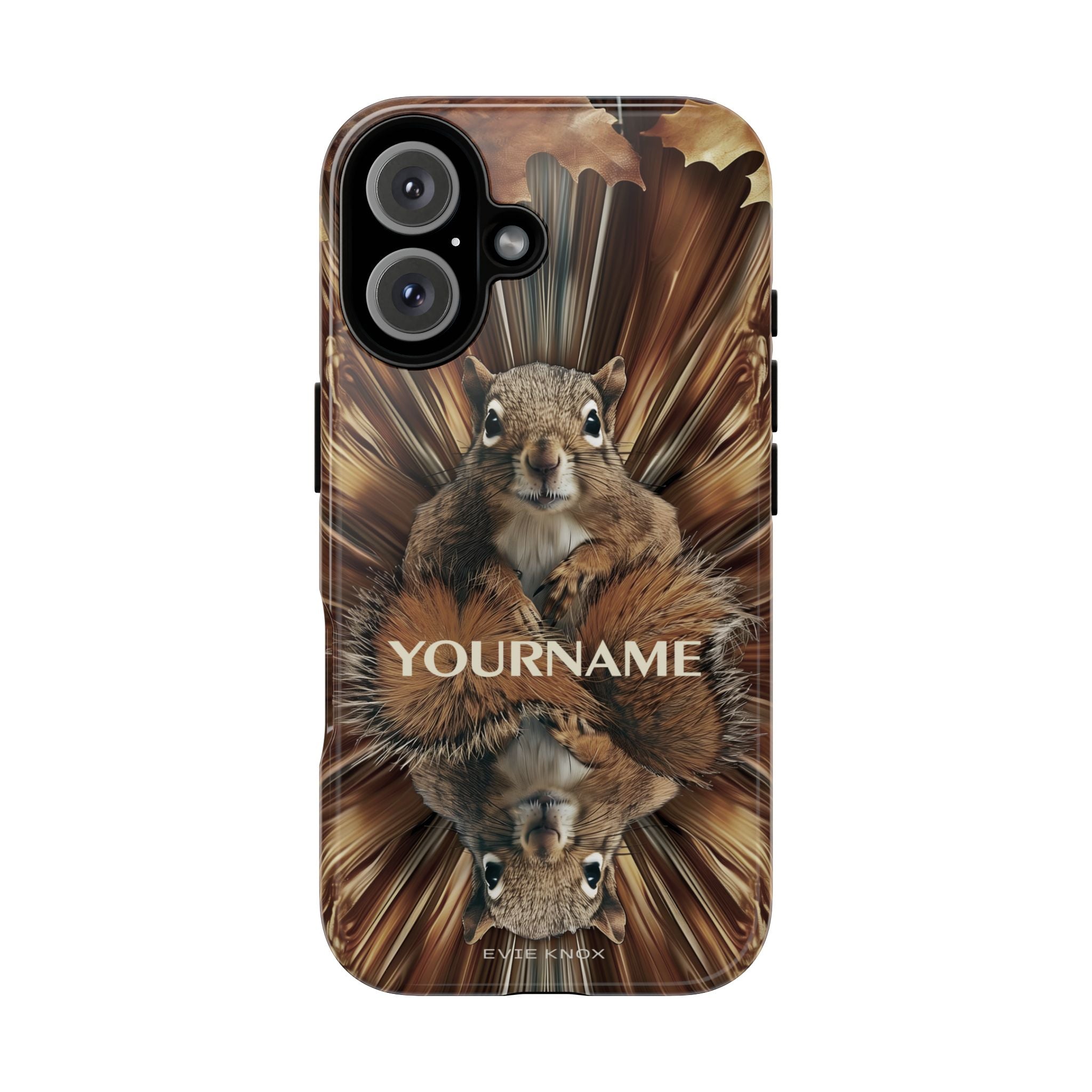 Kaleidoscope Squirrel Tough Phone Case — Cute Woodland Animal iPhone Case