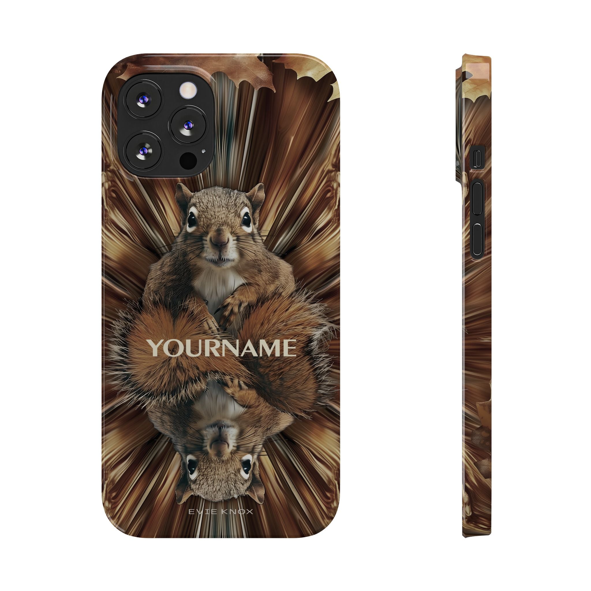 Kaleidoscope Squirrel Slim Phone Case — Cute Customized iPhone Case