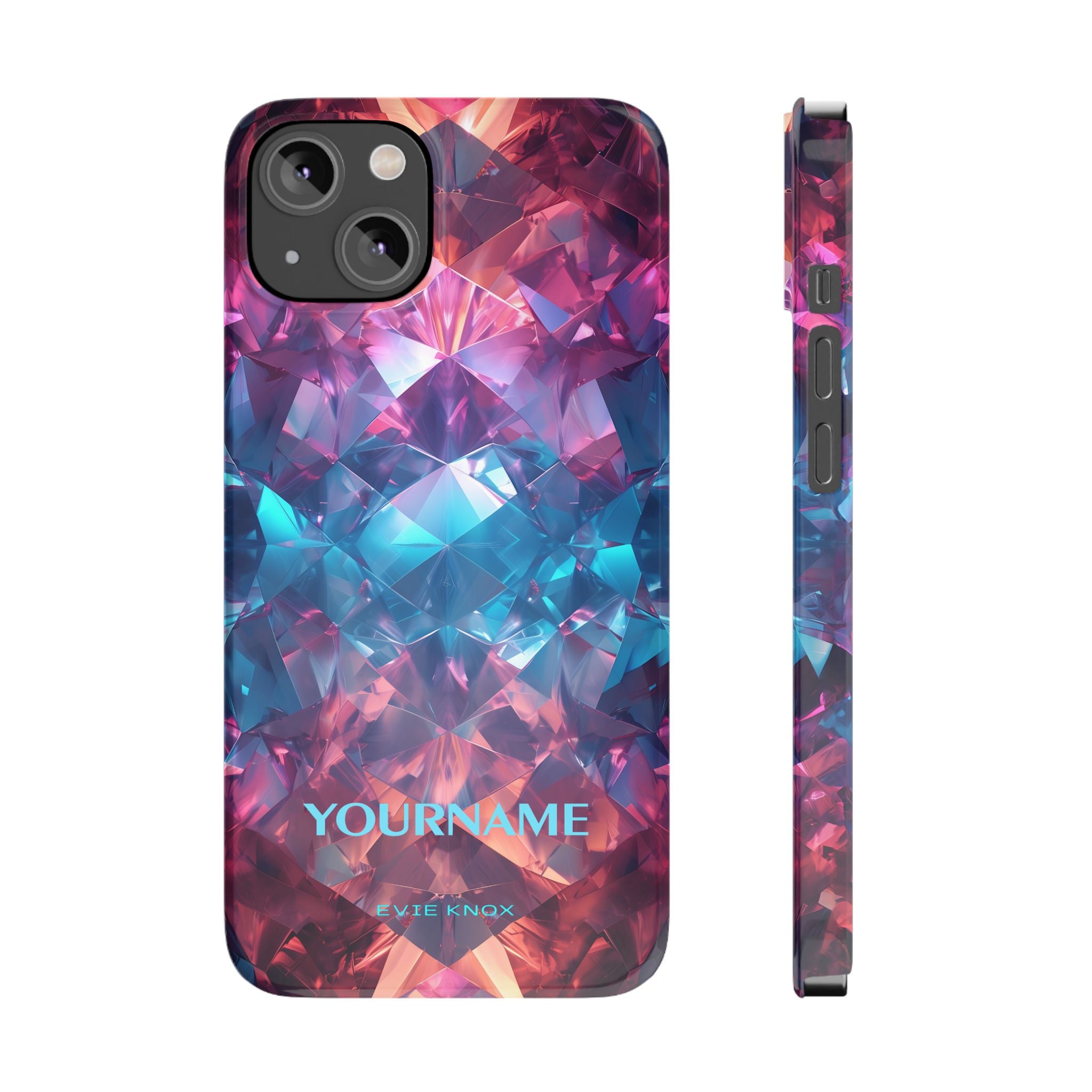 Supernova Gemstone Effect Slim iPhone Case - Customized Phone Case