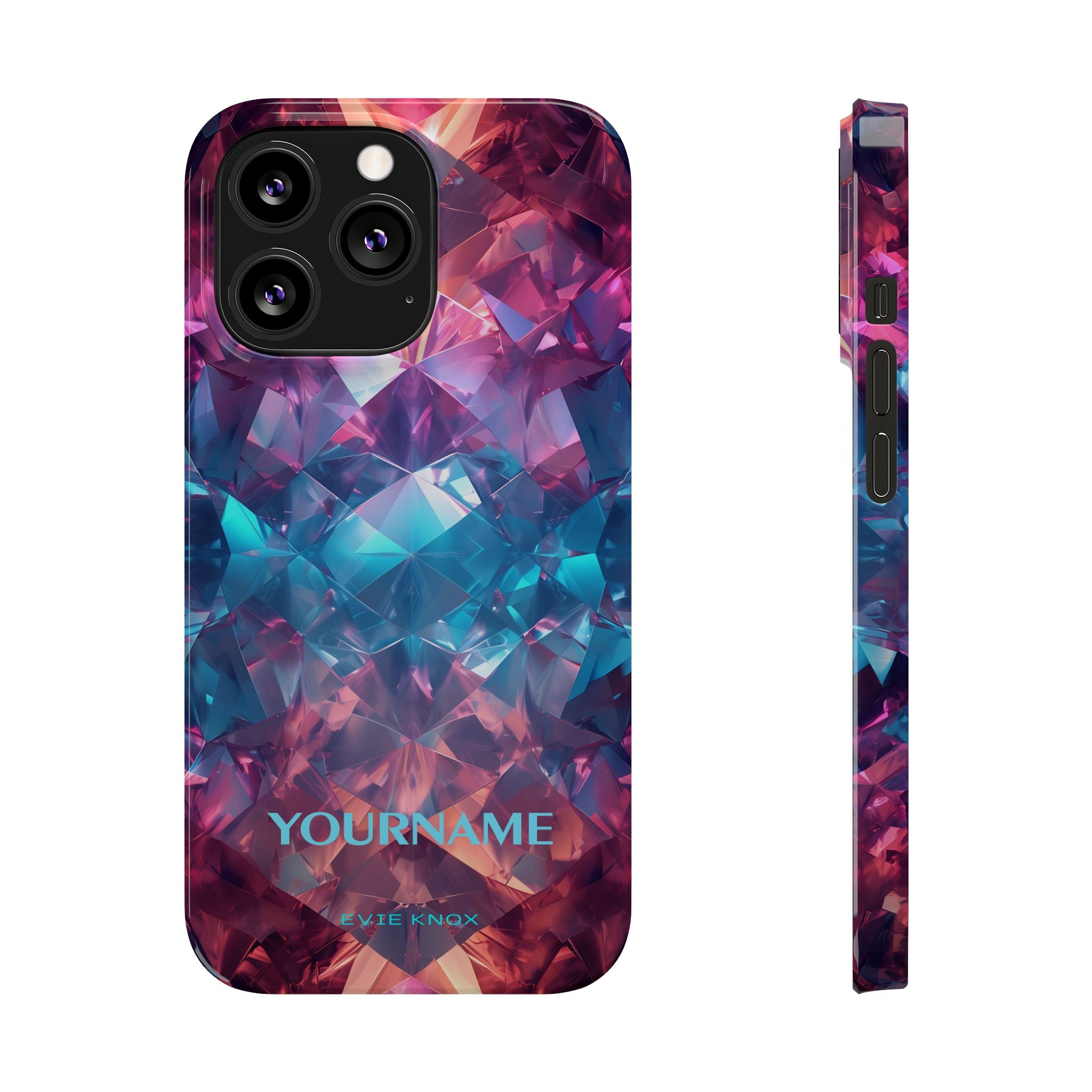 Supernova Gemstone Effect Slim iPhone Case - Customized Phone Case