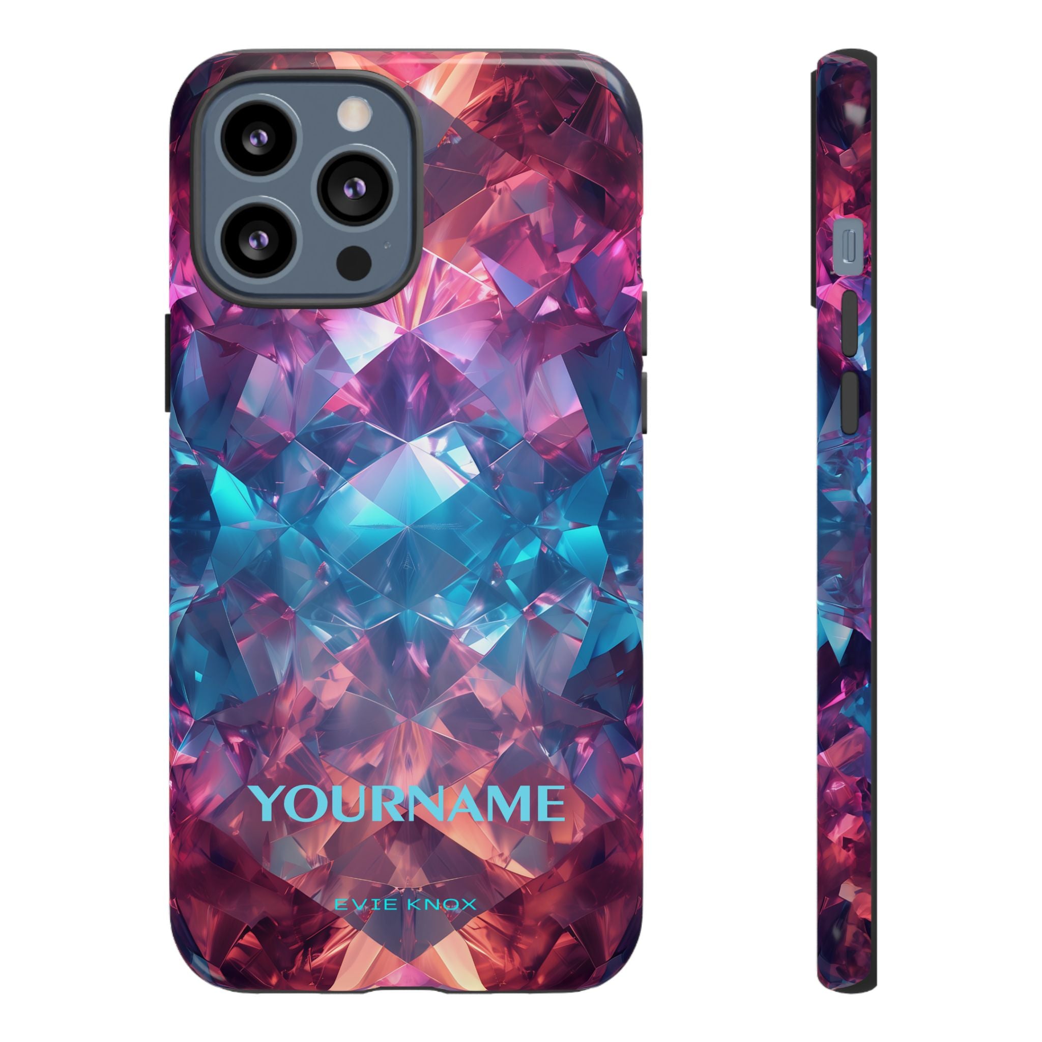 Supernova Gemstone Effect Tough iPhone Case — Custom Iridescent Crystal Design