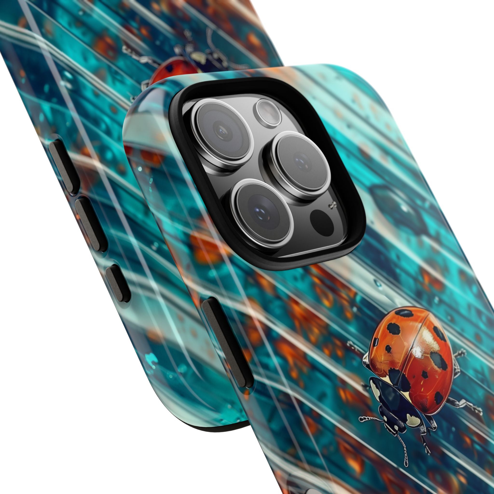 Little Lady Ladybug on Blue Protective Tough Case