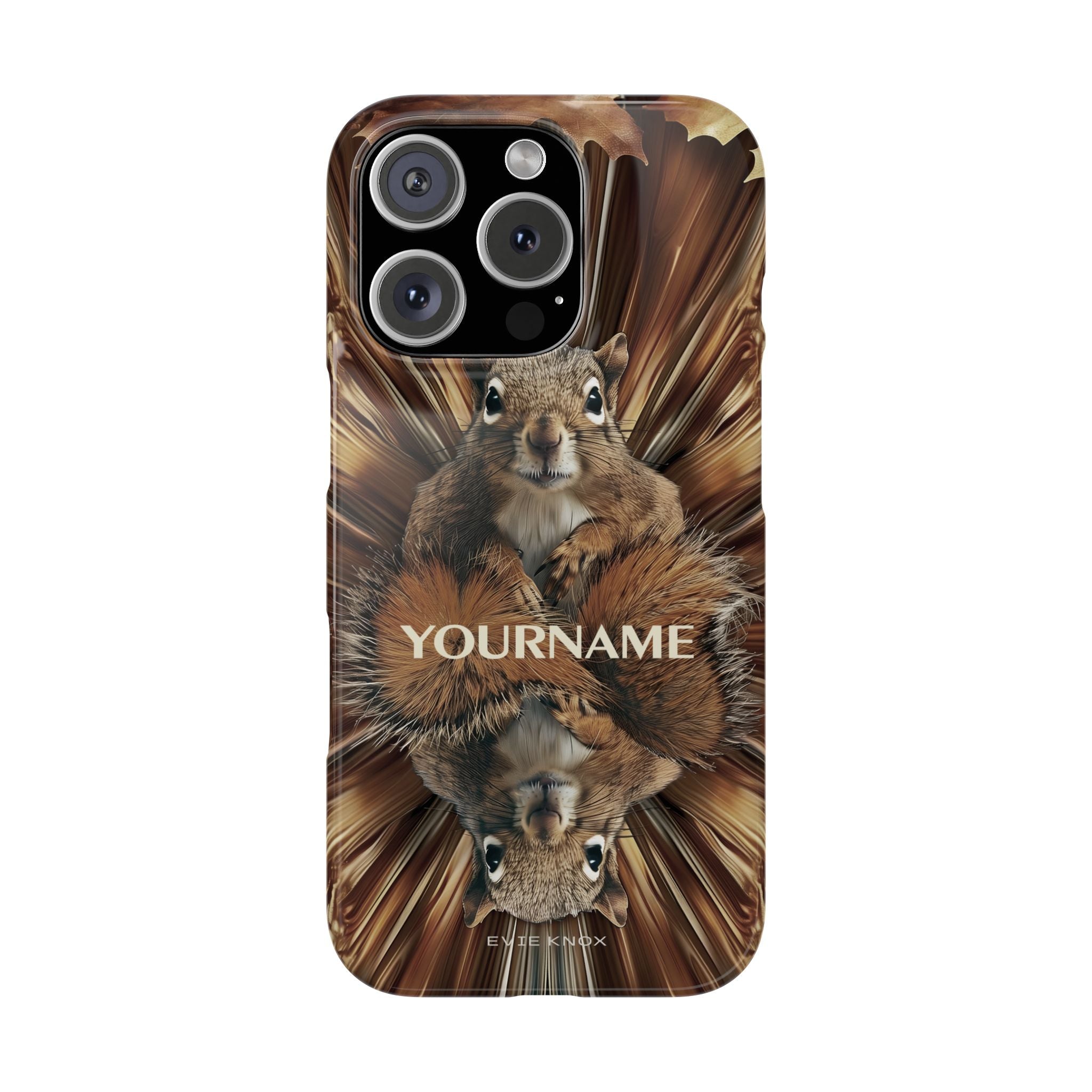 Kaleidoscope Squirrel Slim Phone Case — Cute Customized iPhone Case