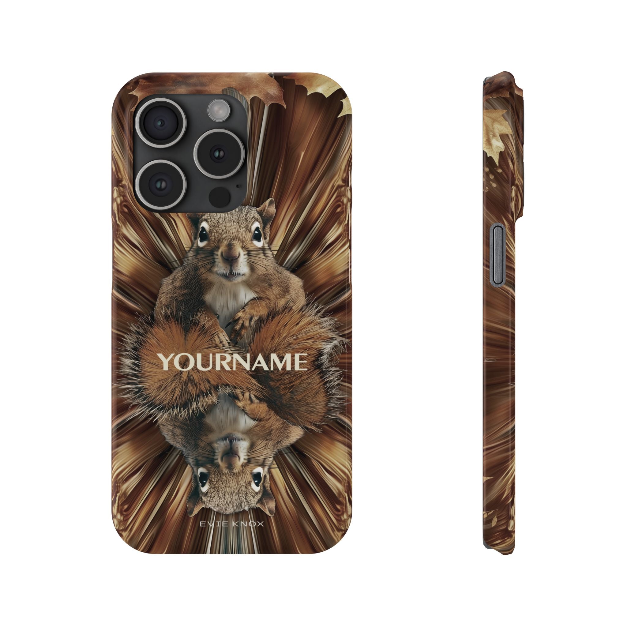 Kaleidoscope Squirrel Slim Phone Case — Cute Customized iPhone Case