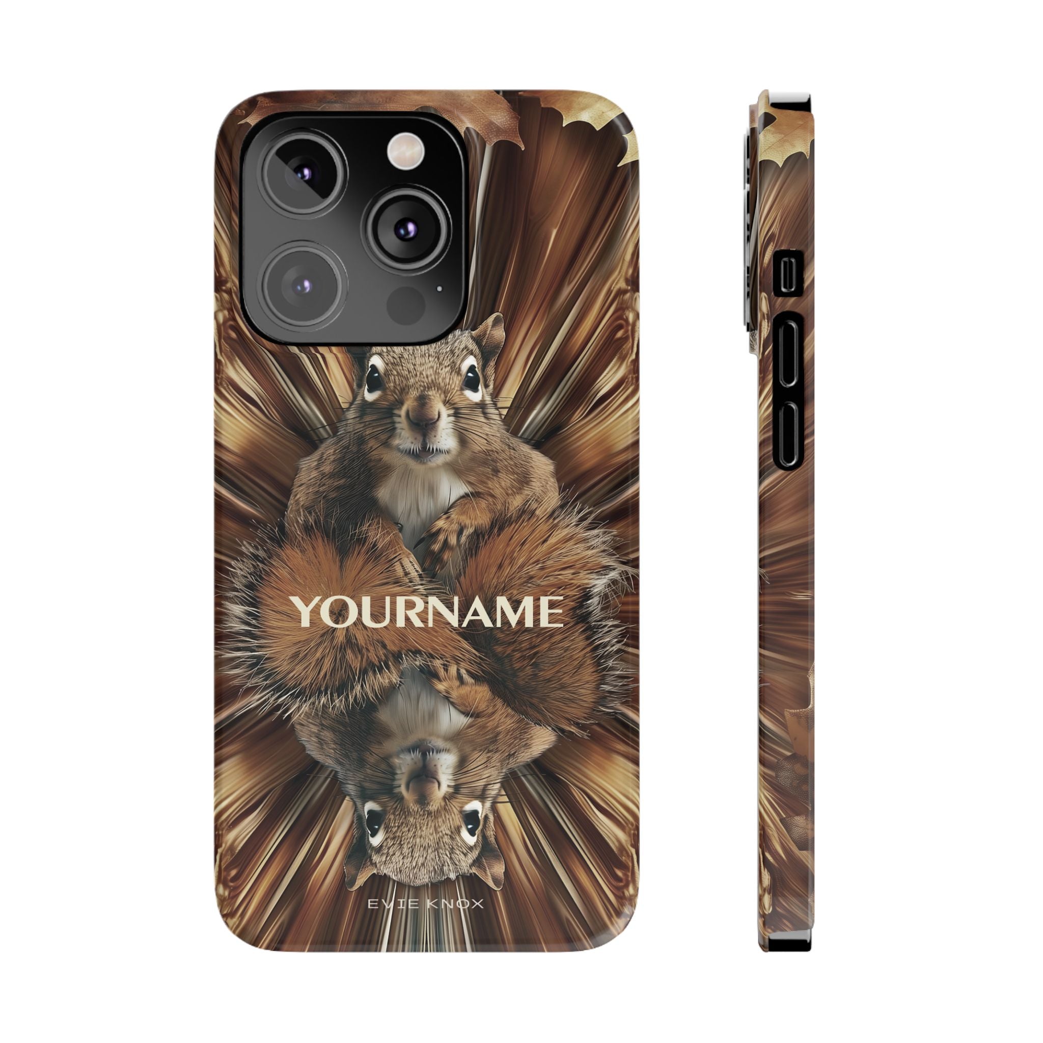 Kaleidoscope Squirrel Slim Phone Case — Cute Customized iPhone Case