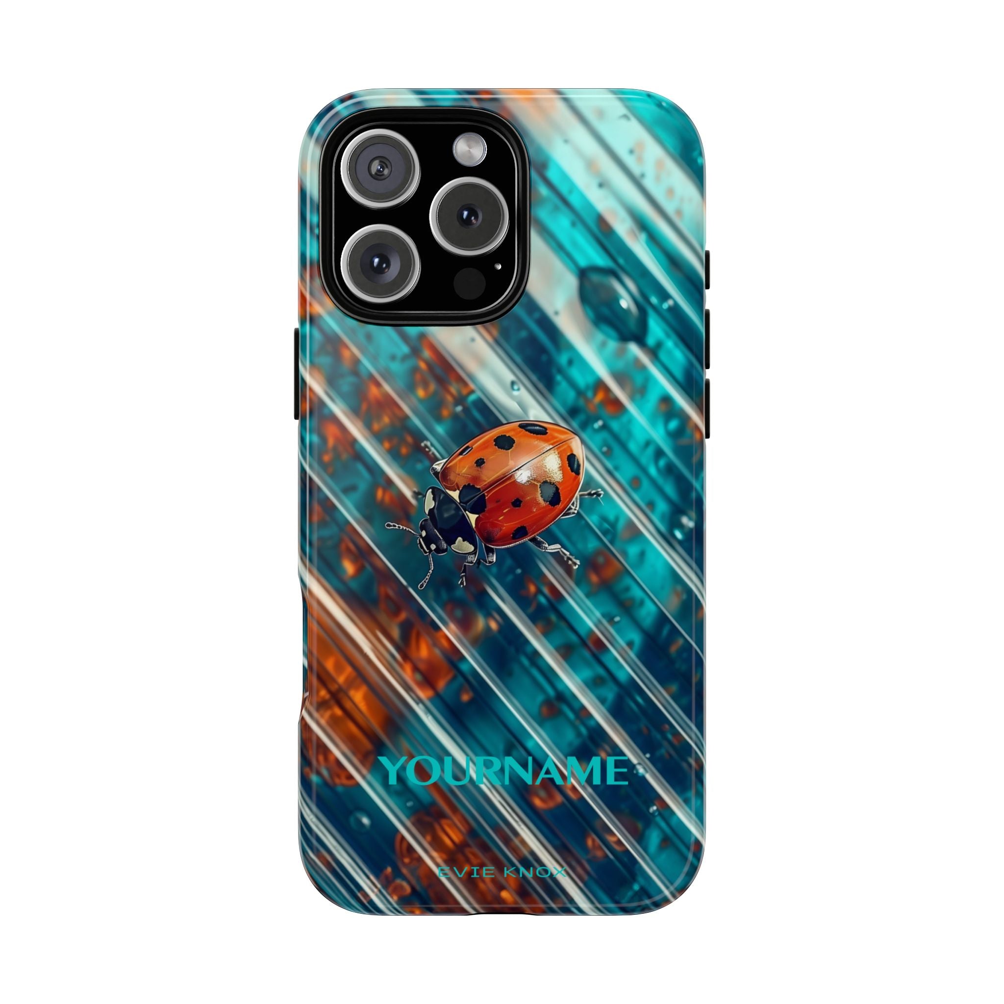 Little Lady Ladybug on Blue Protective Tough Case