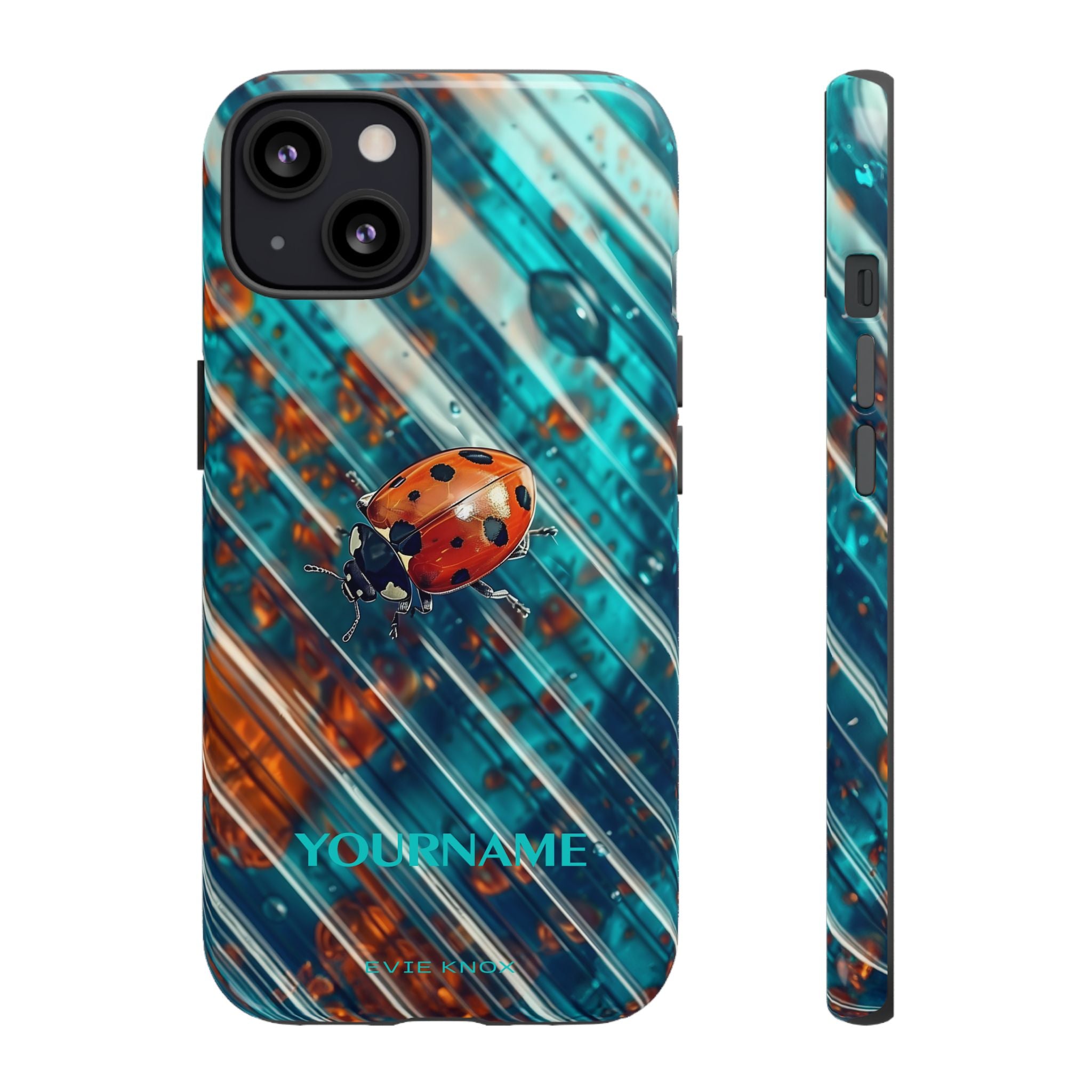 Little Lady Ladybug on Blue Protective Tough Case