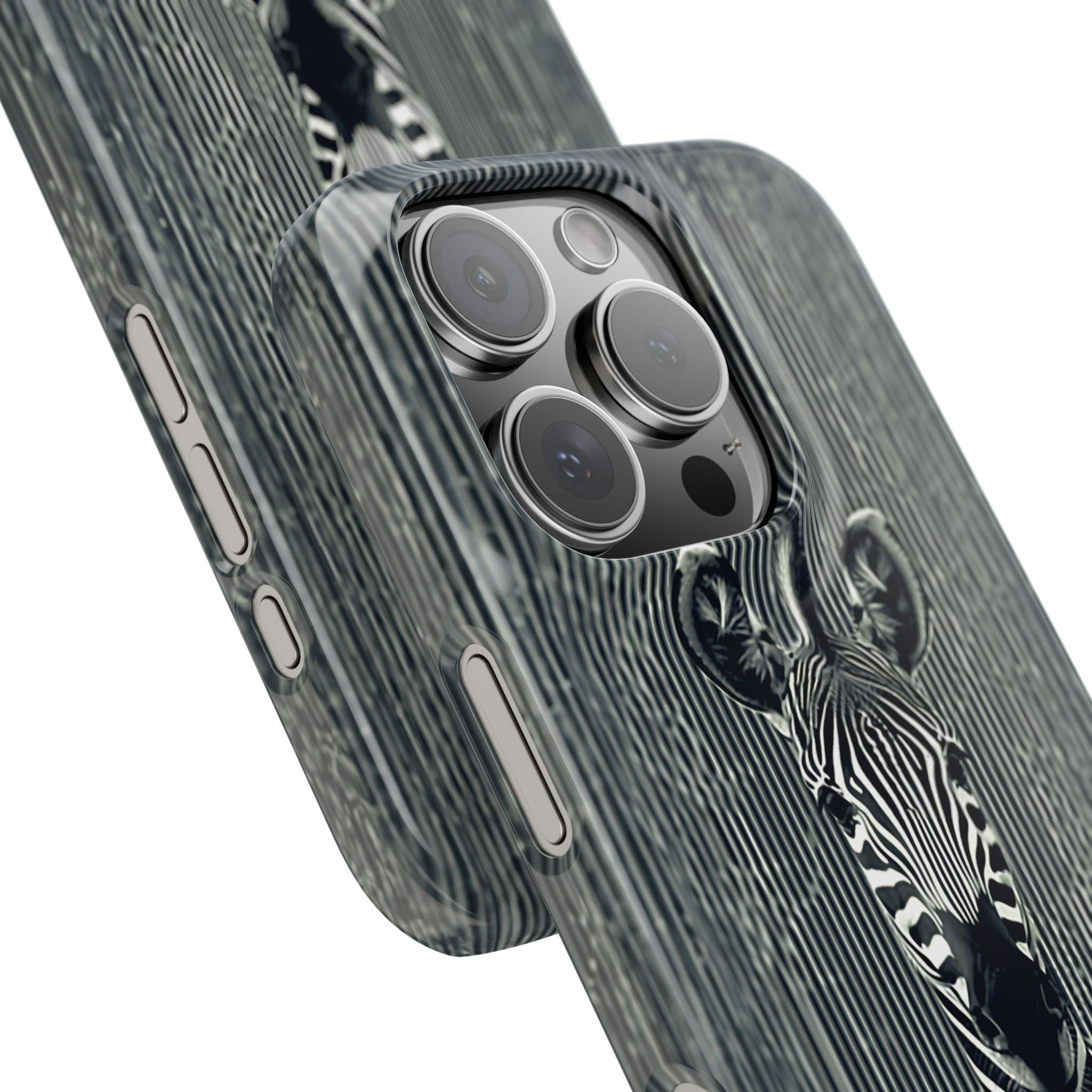 Zebra Stripe Slim Phone Case — Personalizable Safari Art