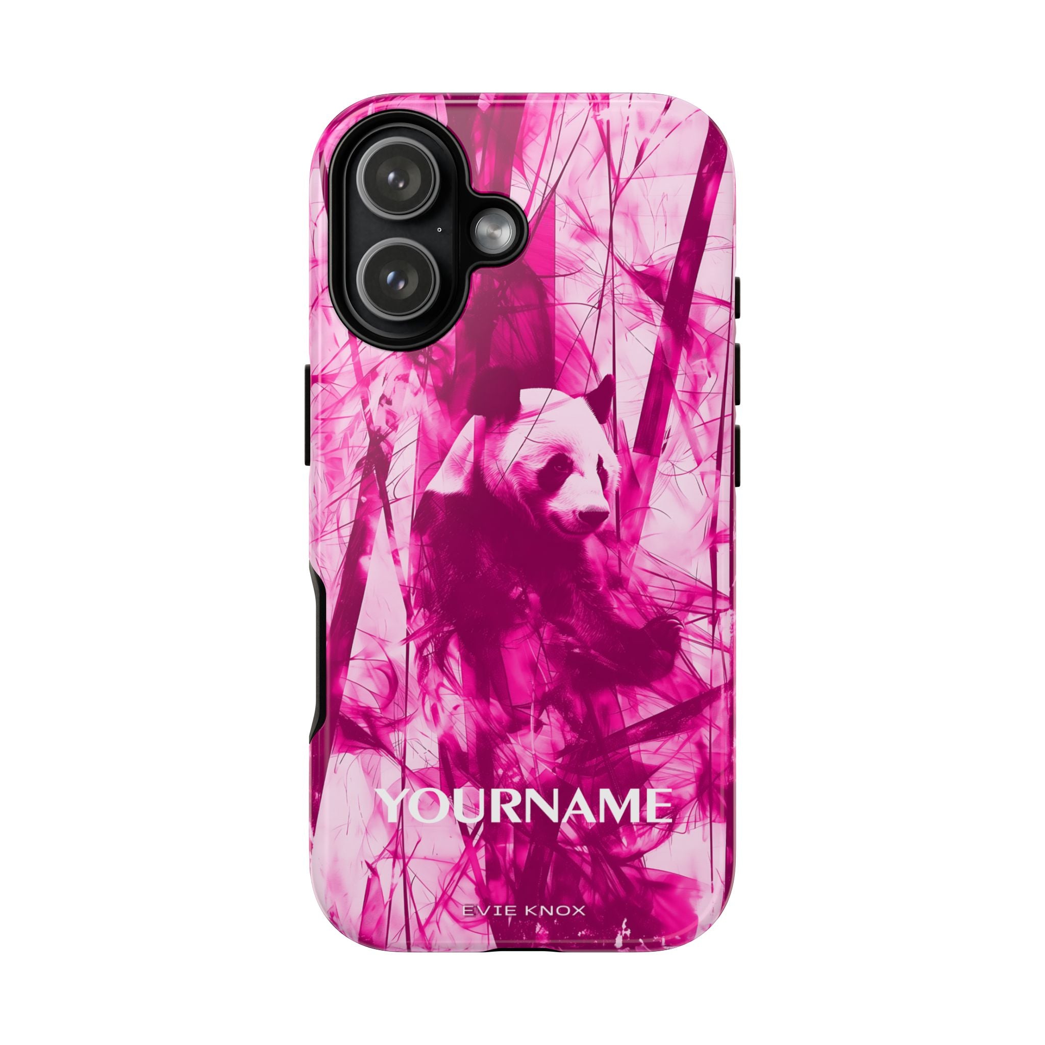 Berry Panda on Bamboo iPhone Case — Abstract Protective Tough Case