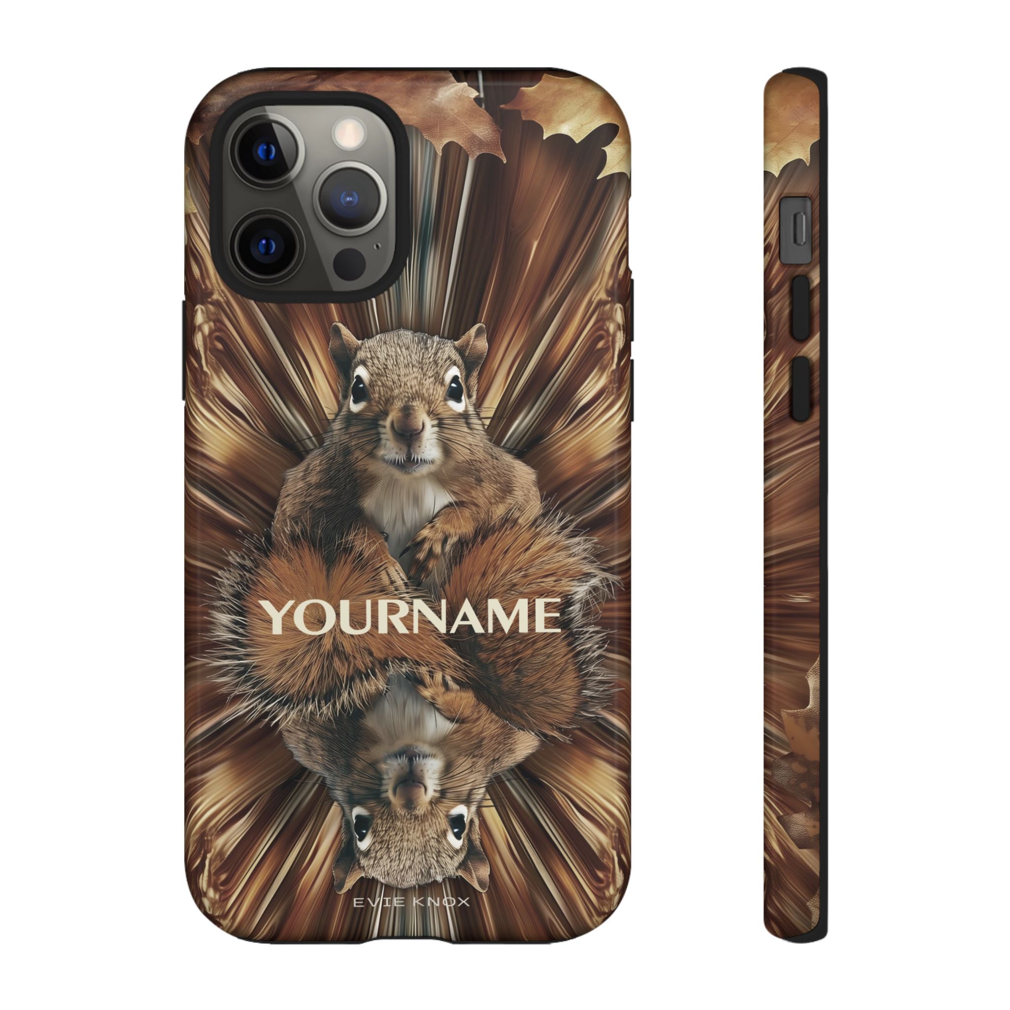 Kaleidoscope Squirrel Tough Phone Case — Cute Woodland Animal iPhone Case