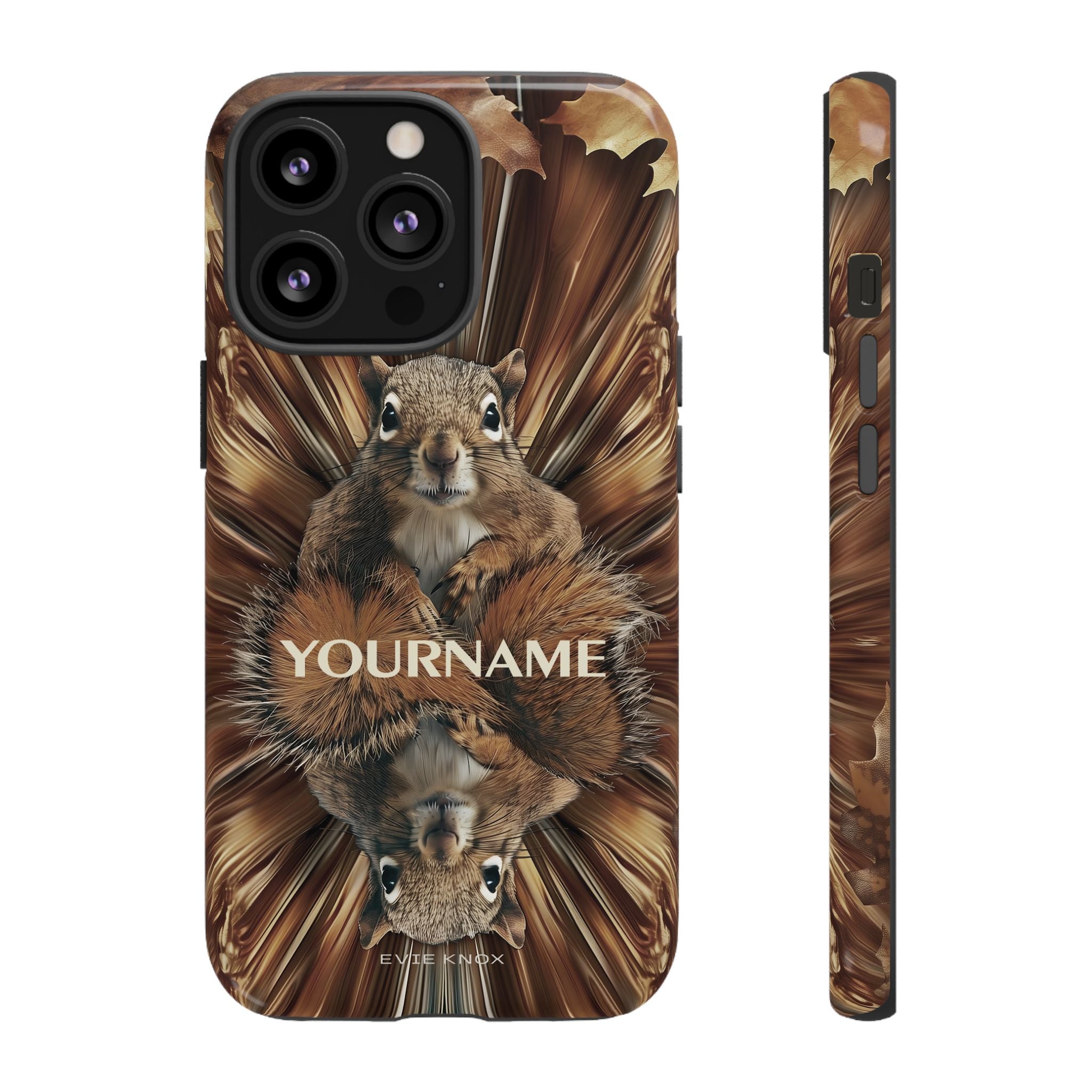 Kaleidoscope Squirrel Tough Phone Case — Cute Woodland Animal iPhone Case
