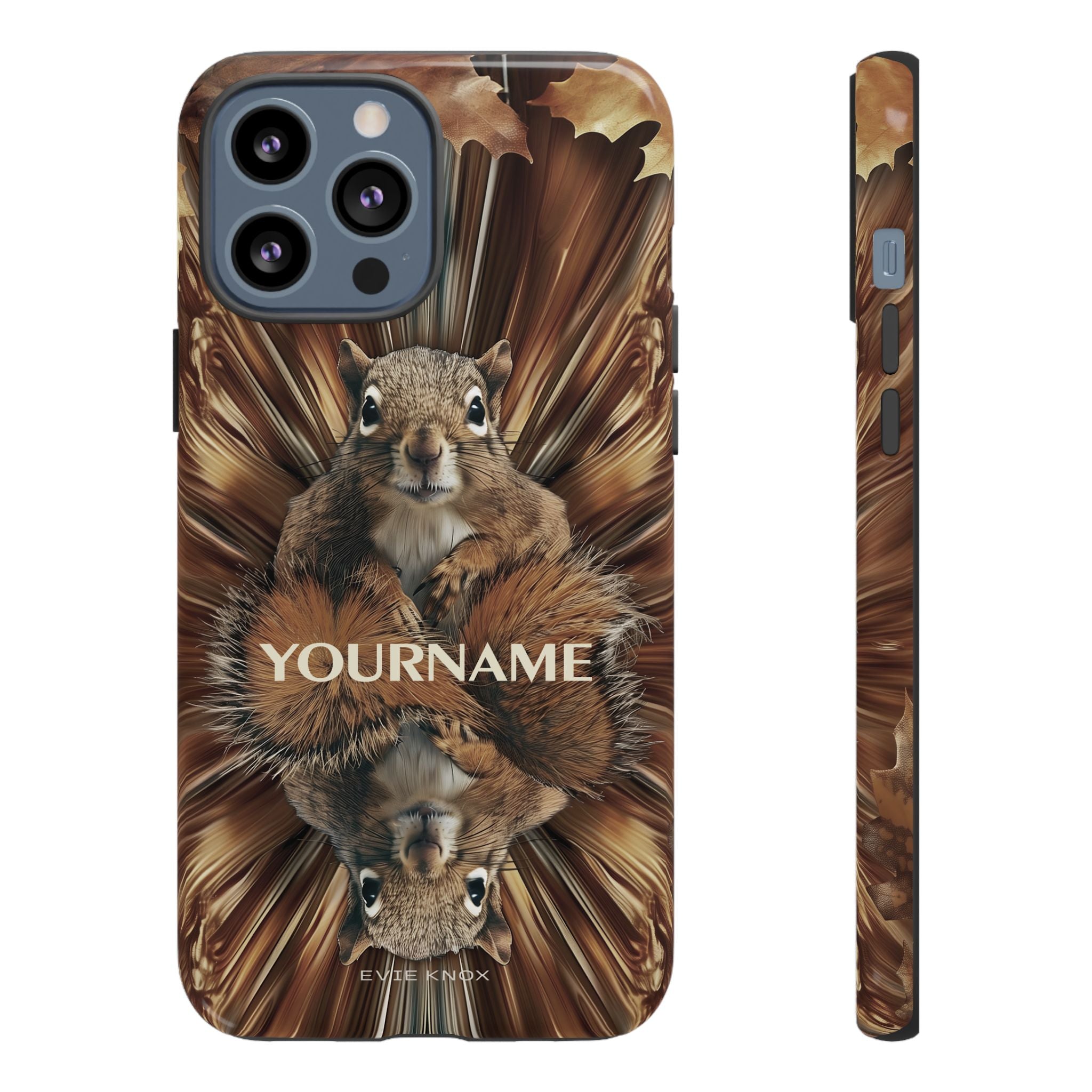 Kaleidoscope Squirrel Tough Phone Case — Cute Woodland Animal iPhone Case
