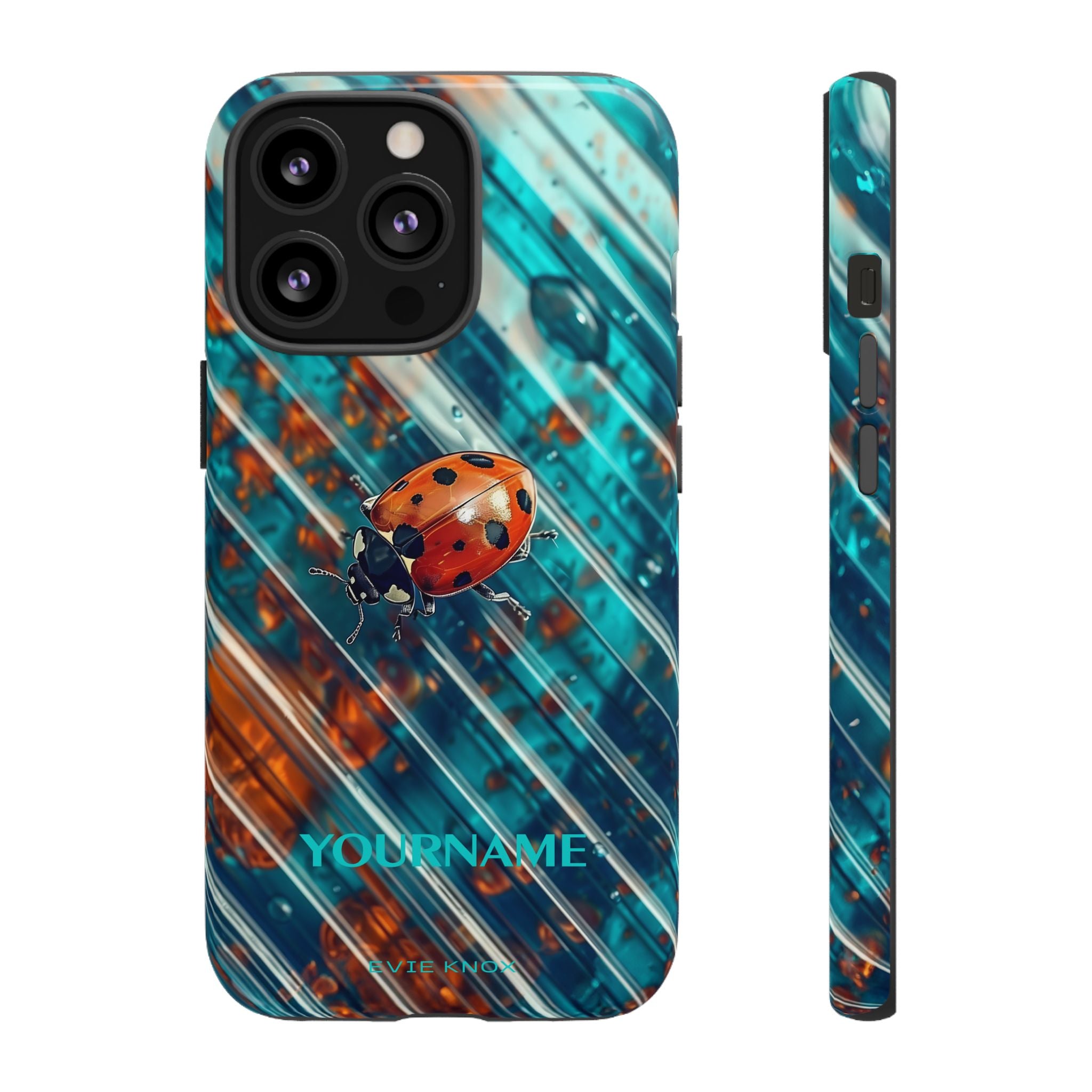 Little Lady Ladybug on Blue Protective Tough Case