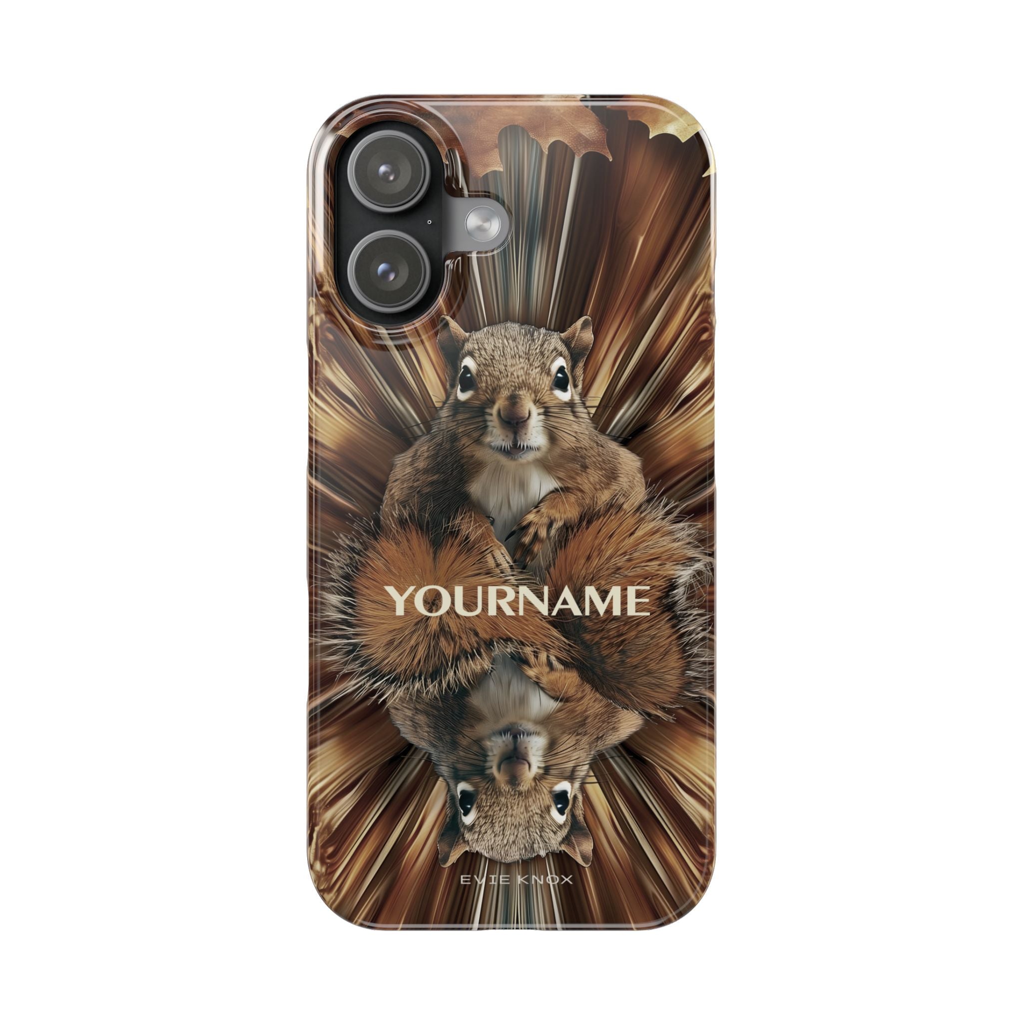 Kaleidoscope Squirrel Slim Phone Case — Cute Customized iPhone Case