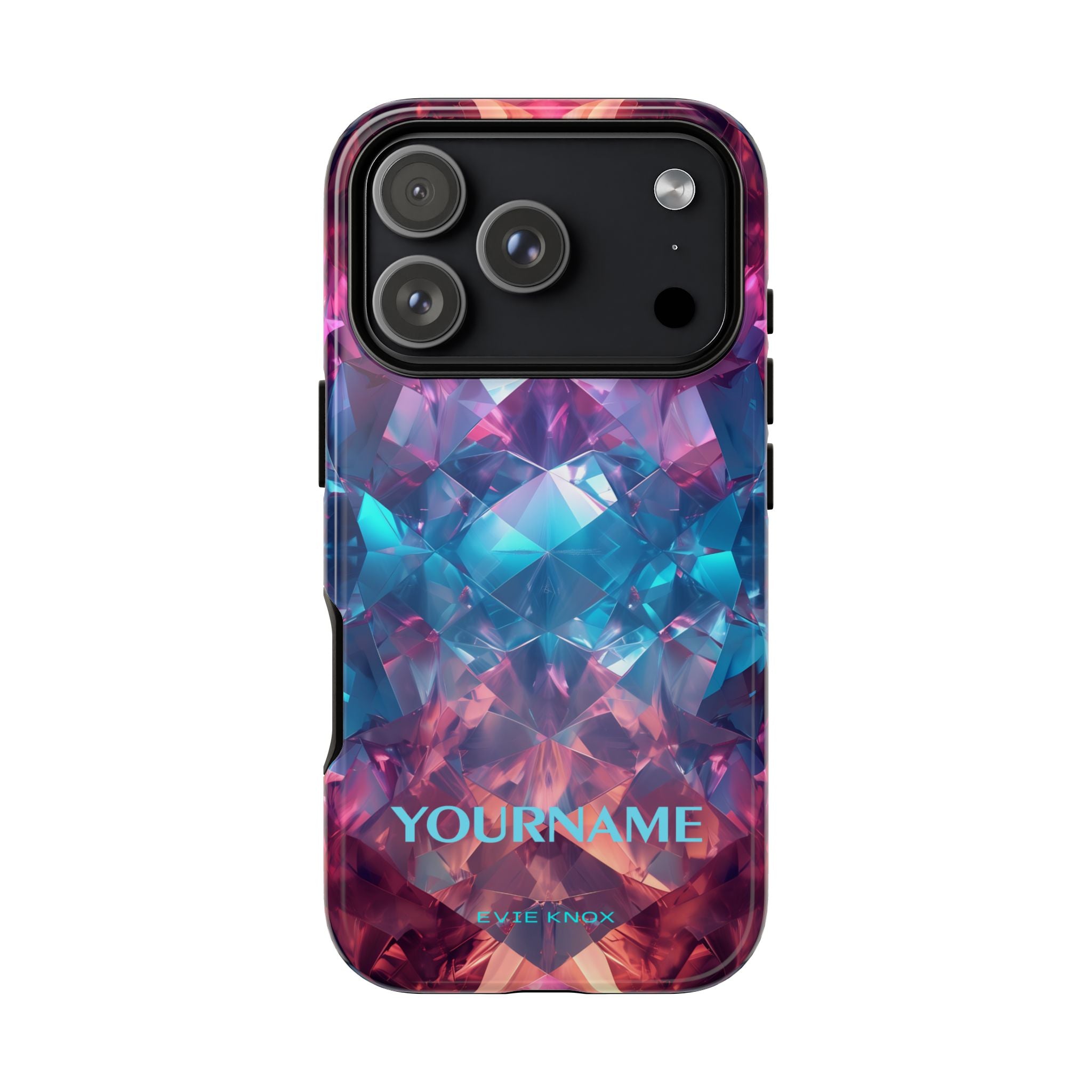 Supernova Gemstone Effect Tough iPhone Case — Custom Iridescent Crystal Design