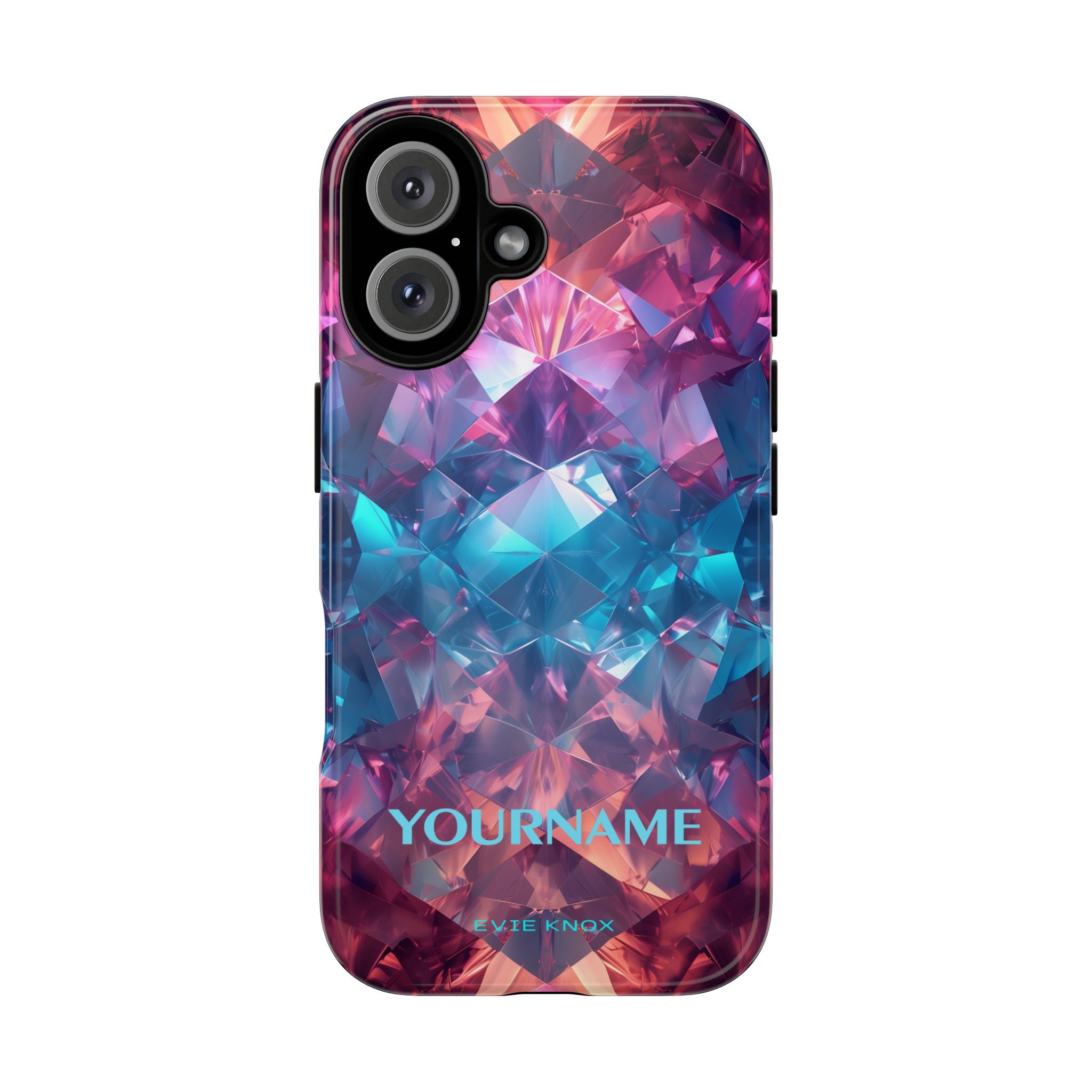 Supernova Gemstone Effect Tough iPhone Case — Custom Iridescent Crystal Design