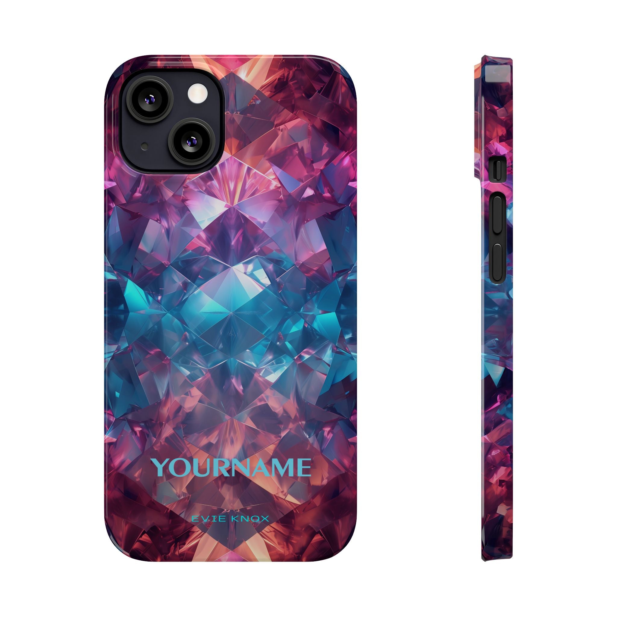 Supernova Gemstone Effect Slim iPhone Case - Customized Phone Case