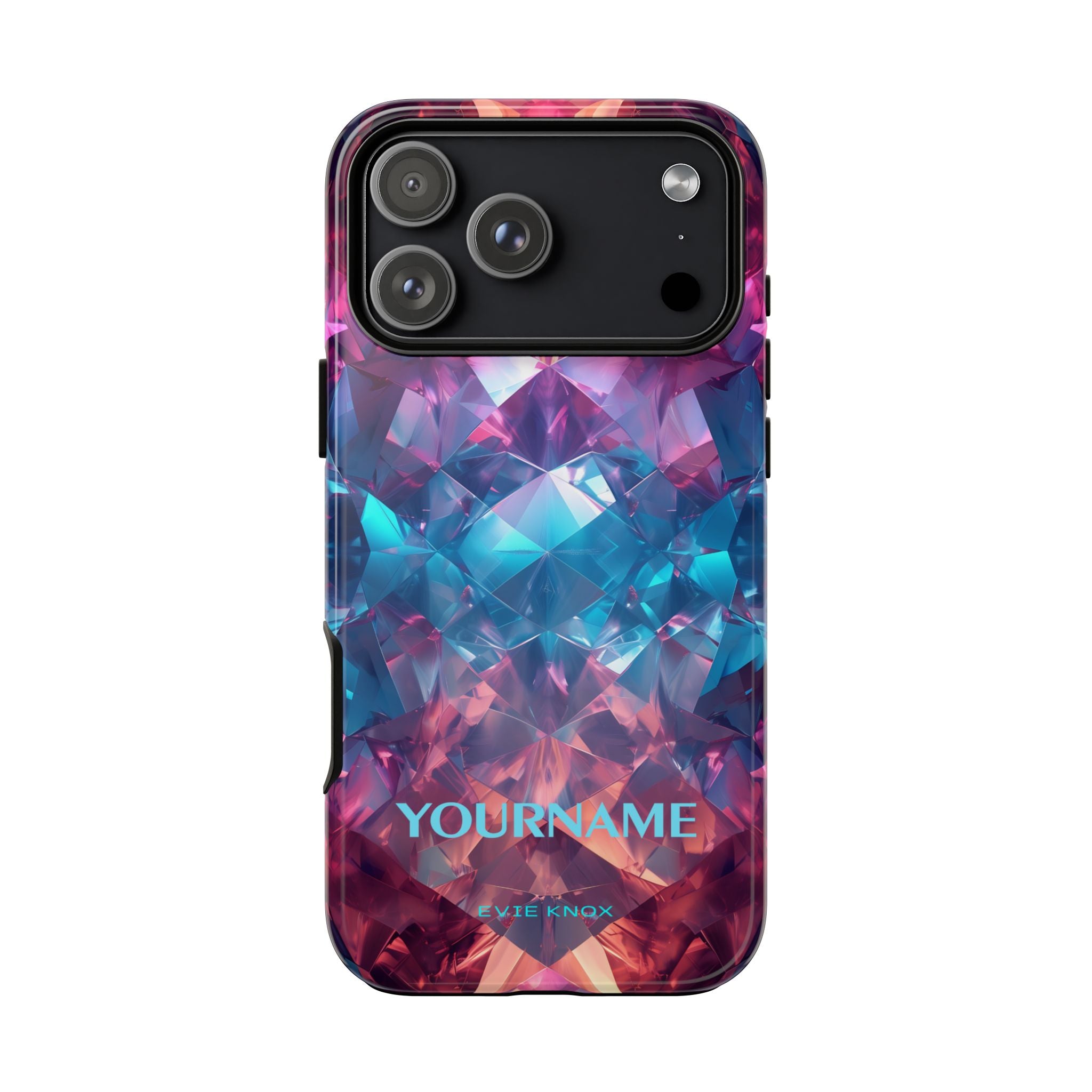 Supernova Gemstone Effect Tough iPhone Case — Custom Iridescent Crystal Design