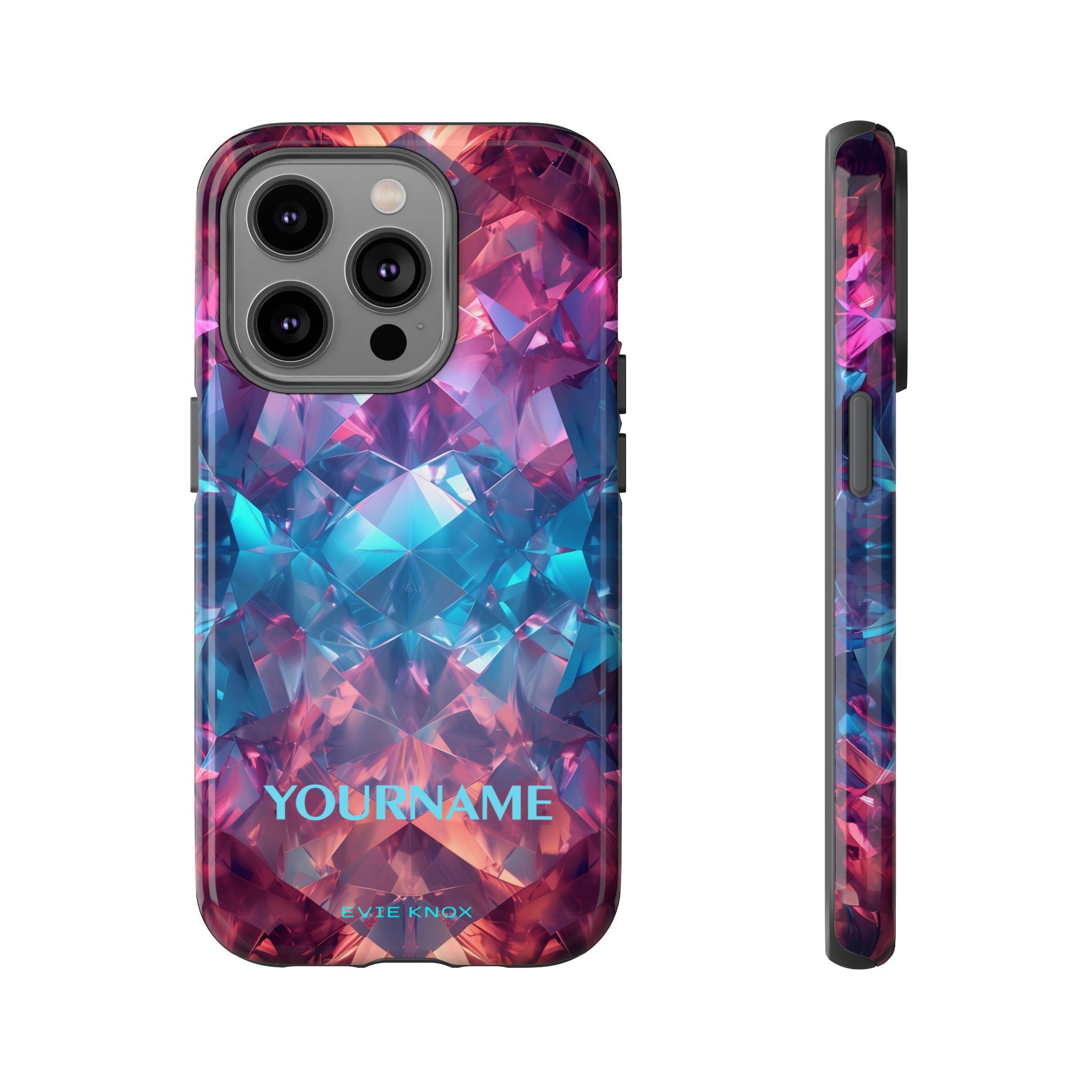 Supernova Gemstone Effect Tough iPhone Case — Custom Iridescent Crystal Design