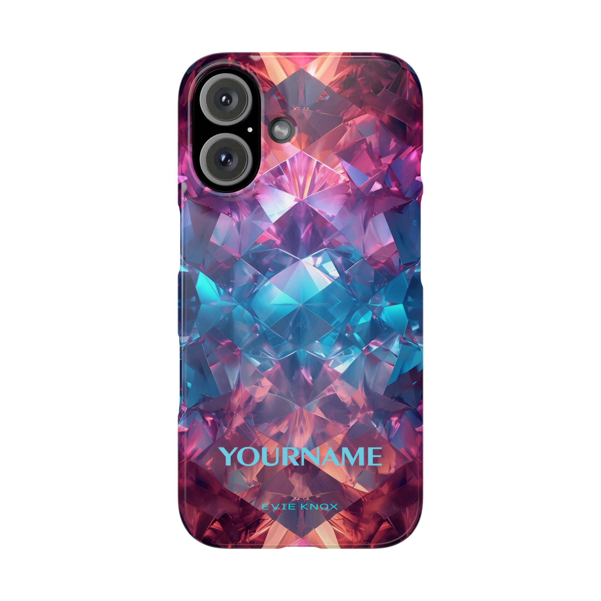 Supernova Gemstone Effect Slim iPhone Case - Customized Phone Case