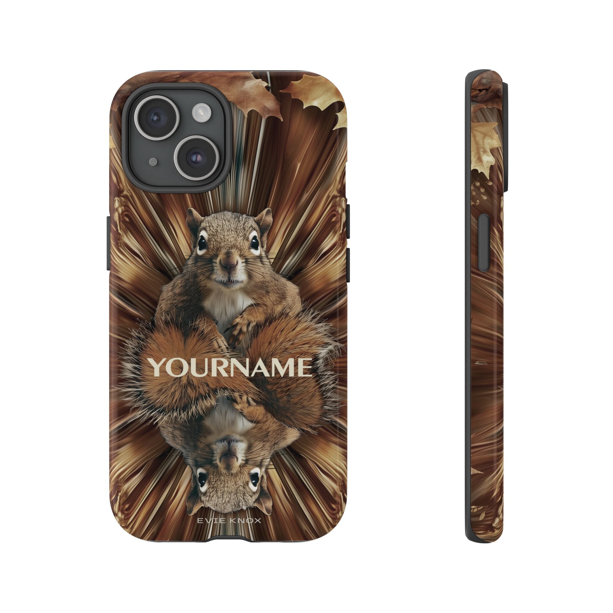 Kaleidoscope Squirrel Tough Phone Case — Cute Woodland Animal iPhone Case