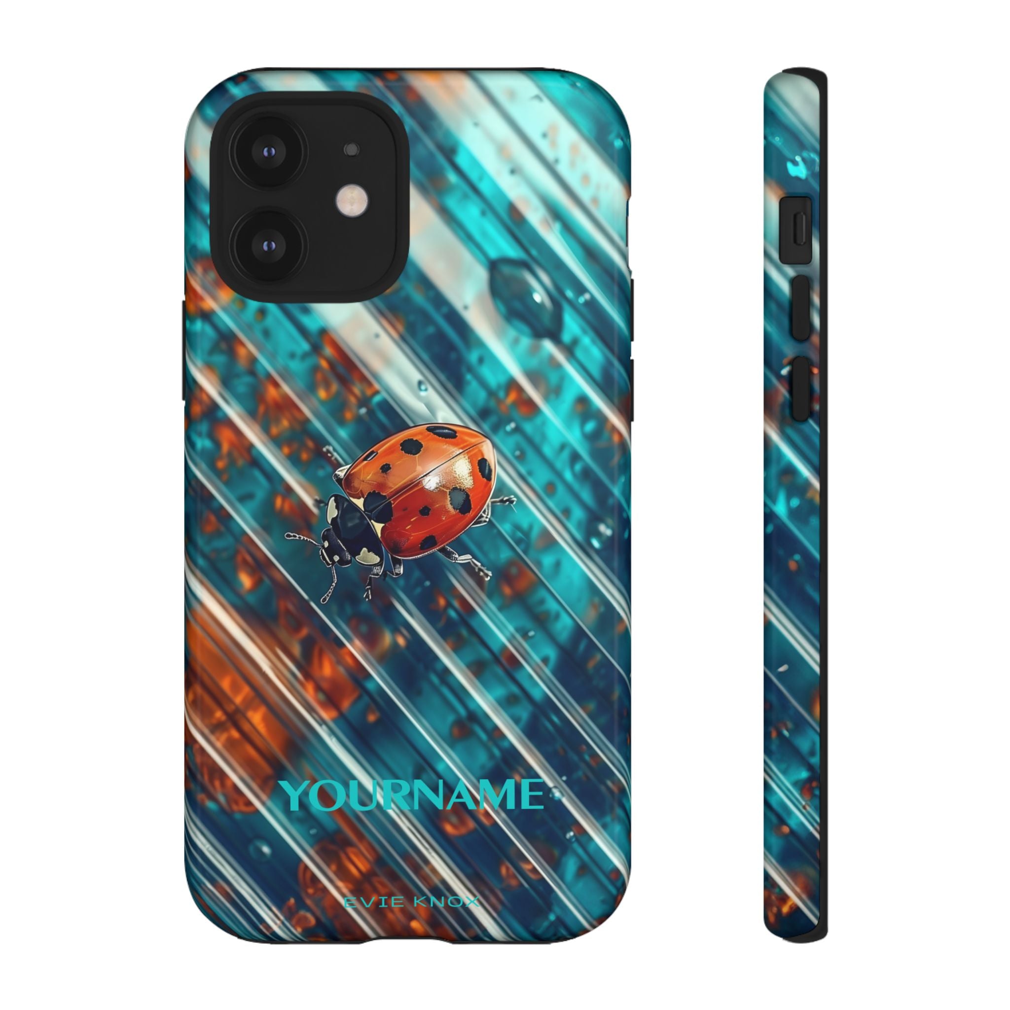 Little Lady Ladybug on Blue Protective Tough Case