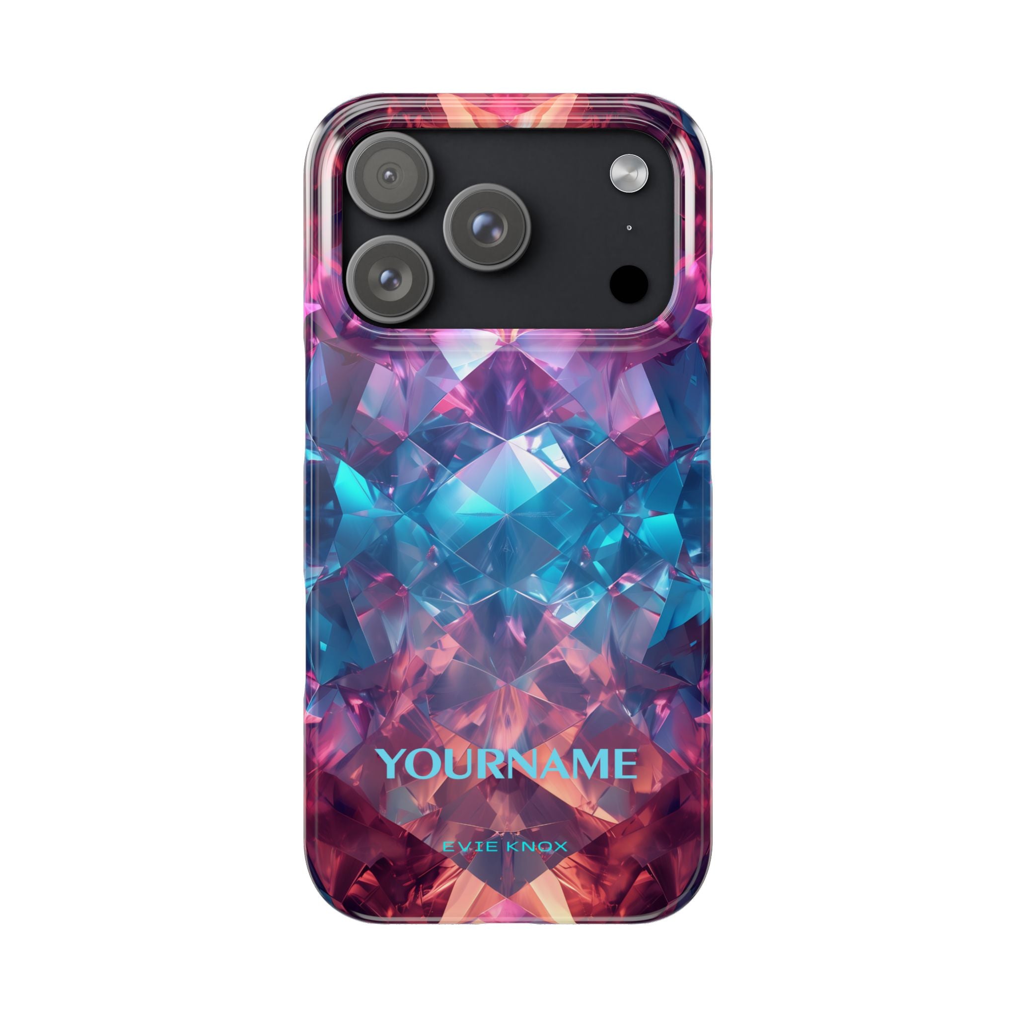 Supernova Gemstone Effect Slim iPhone Case - Customized Phone Case