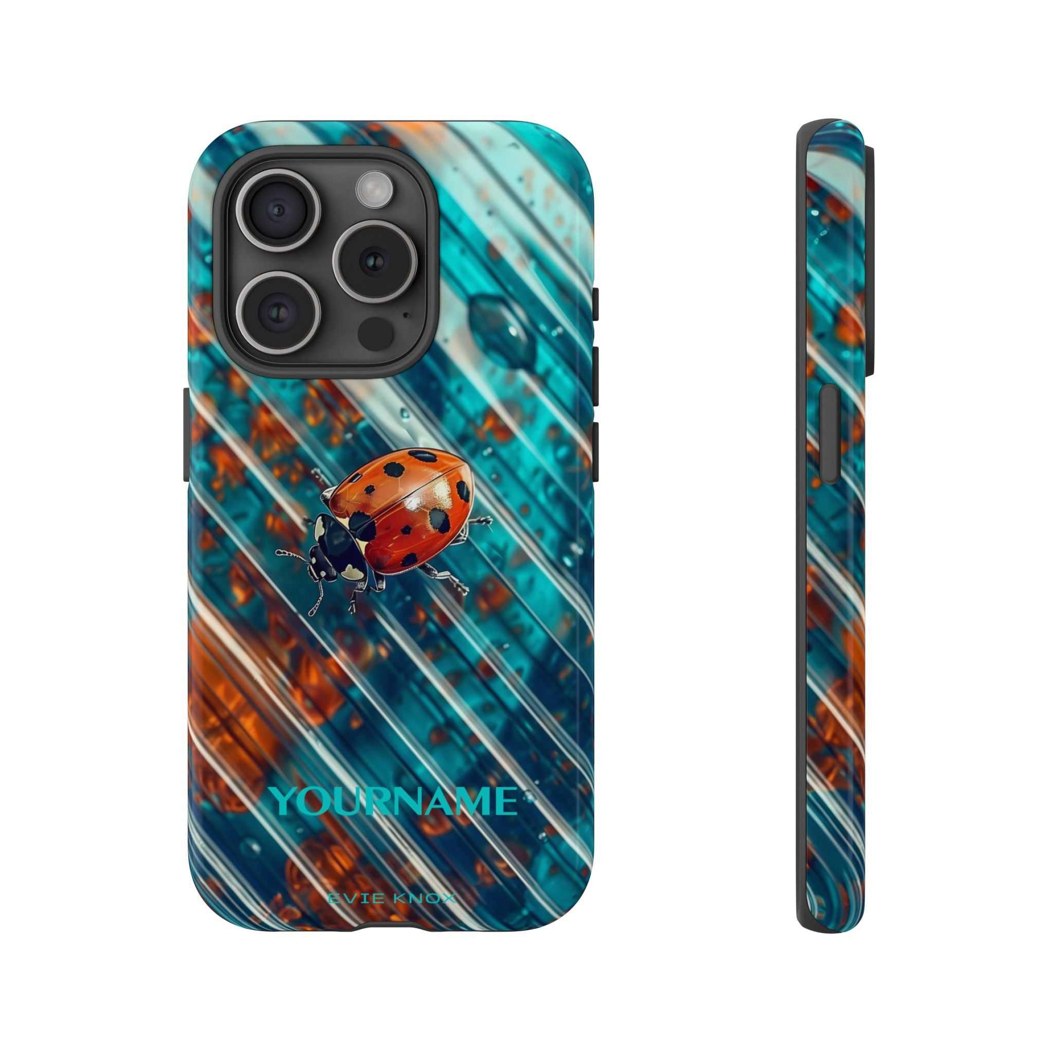Little Lady Ladybug on Blue Protective Tough Case