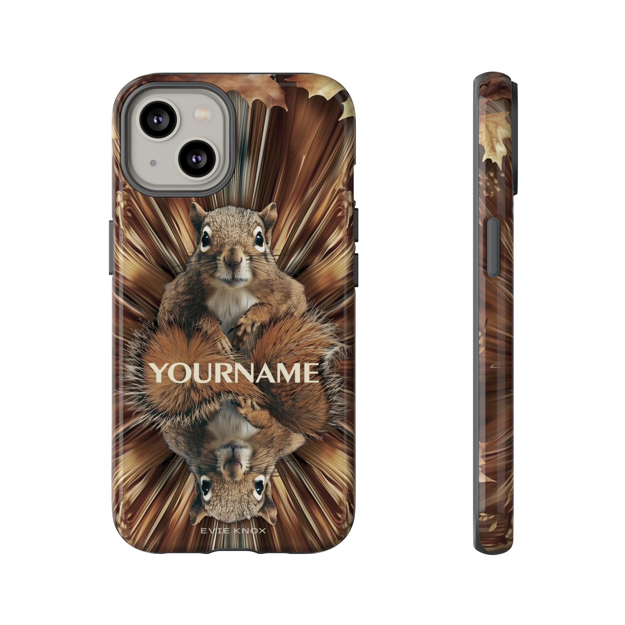Kaleidoscope Squirrel Tough Phone Case — Cute Woodland Animal iPhone Case