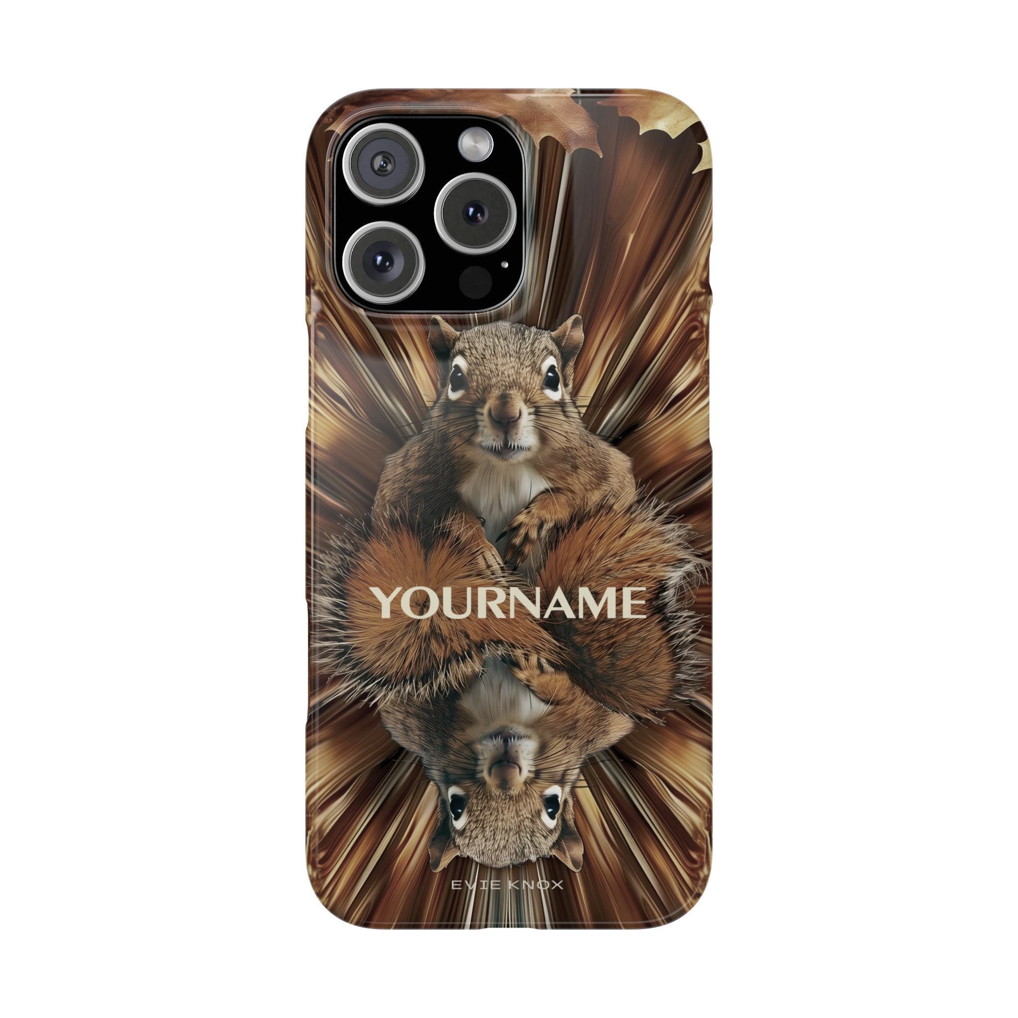 Kaleidoscope Squirrel Slim Phone Case — Cute Customized iPhone Case