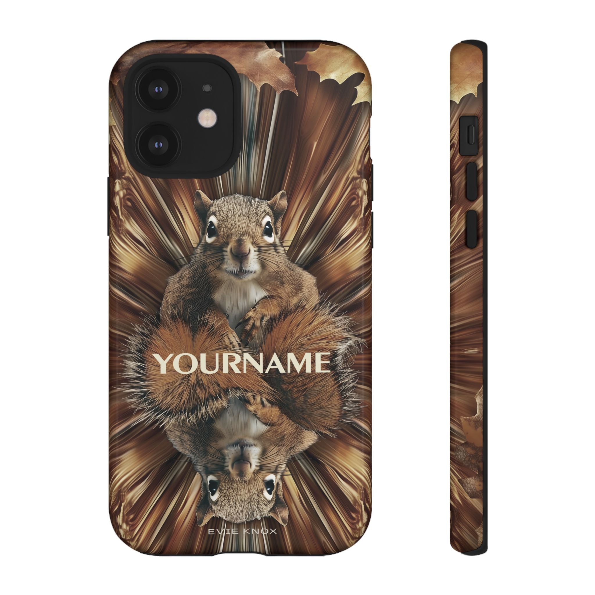 Kaleidoscope Squirrel Tough Phone Case — Cute Woodland Animal iPhone Case