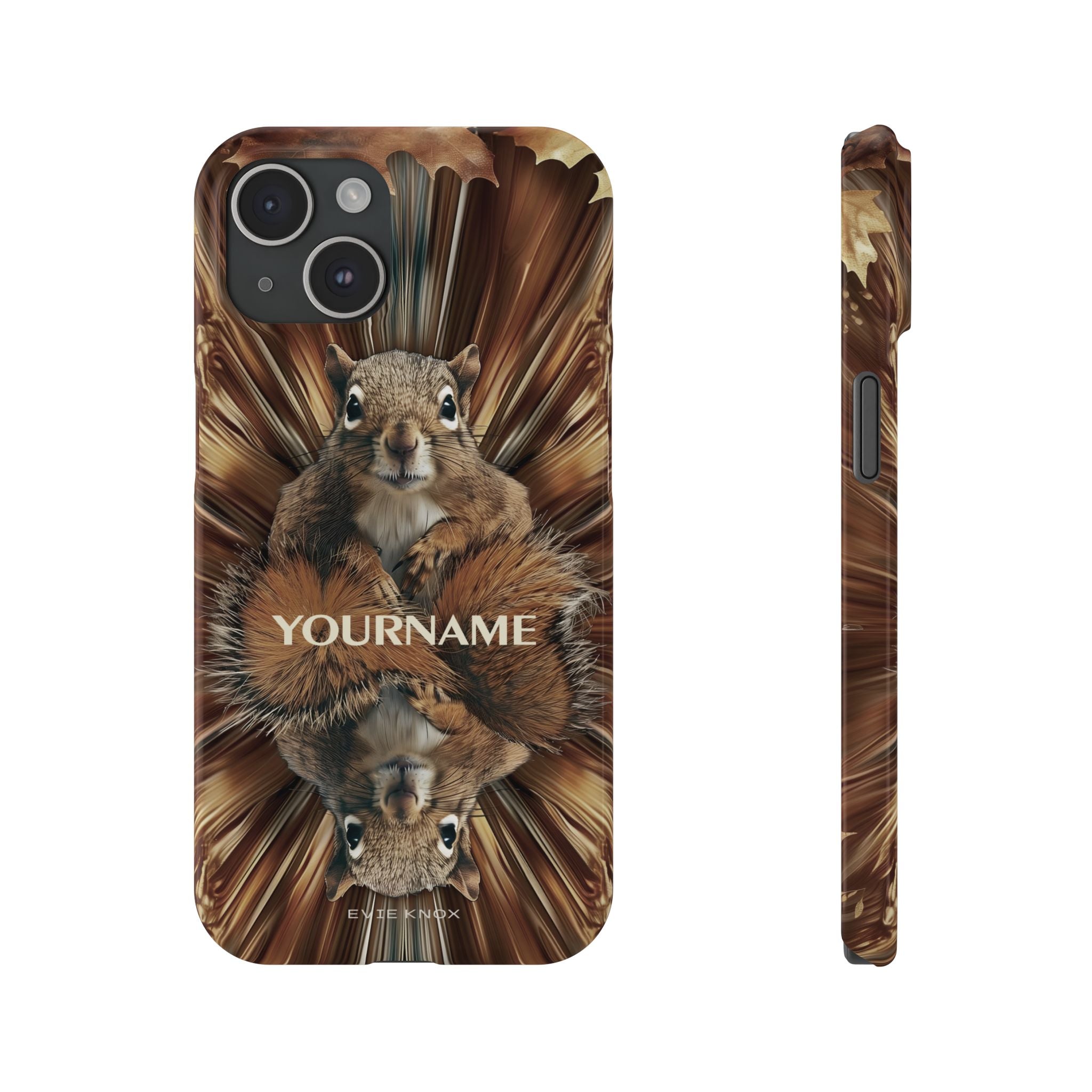 Kaleidoscope Squirrel Slim Phone Case — Cute Customized iPhone Case