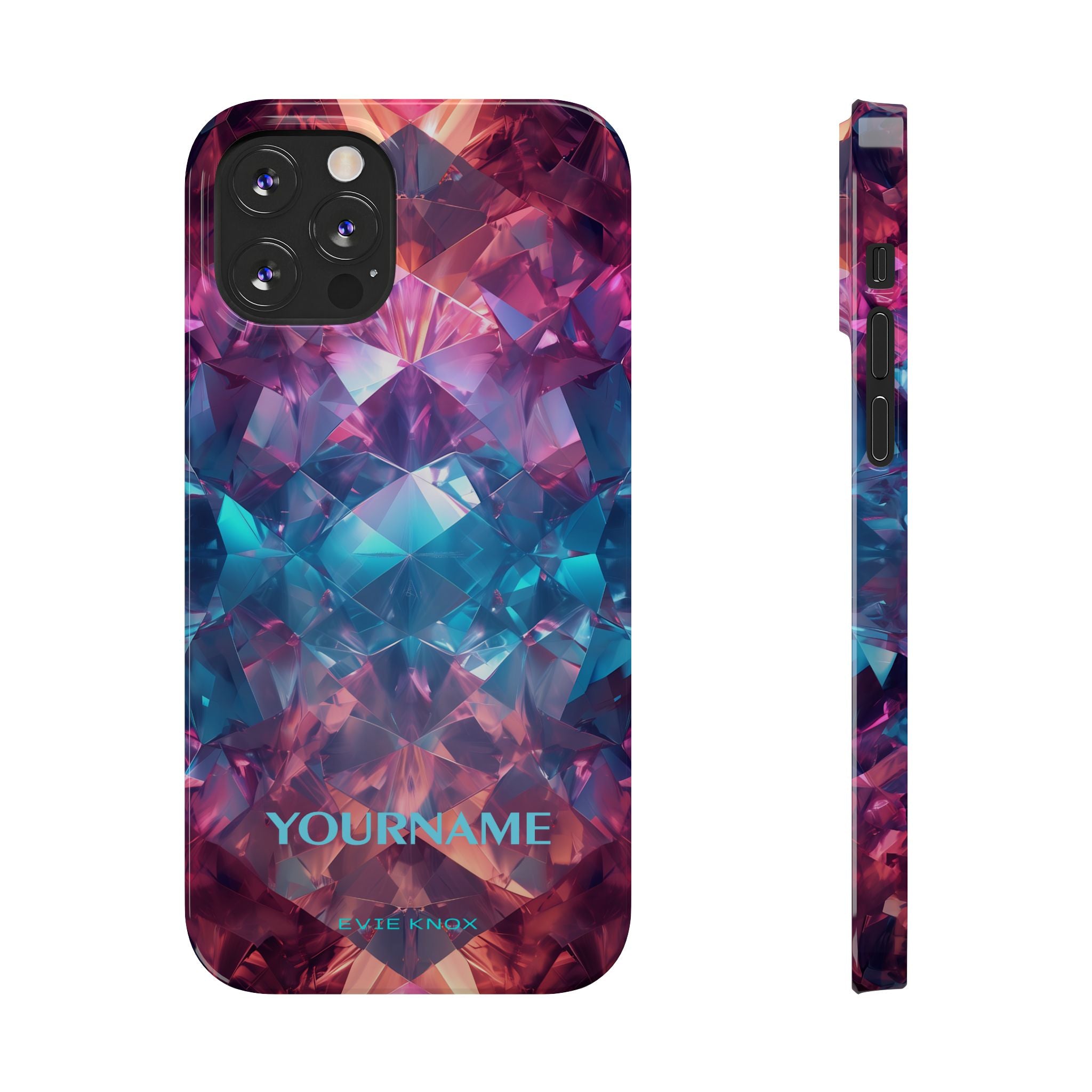 Supernova Gemstone Effect Slim iPhone Case - Customized Phone Case