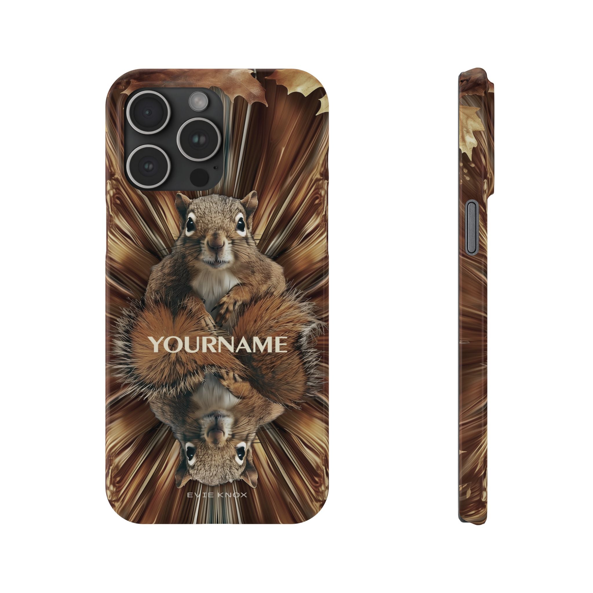 Kaleidoscope Squirrel Slim Phone Case — Cute Customized iPhone Case