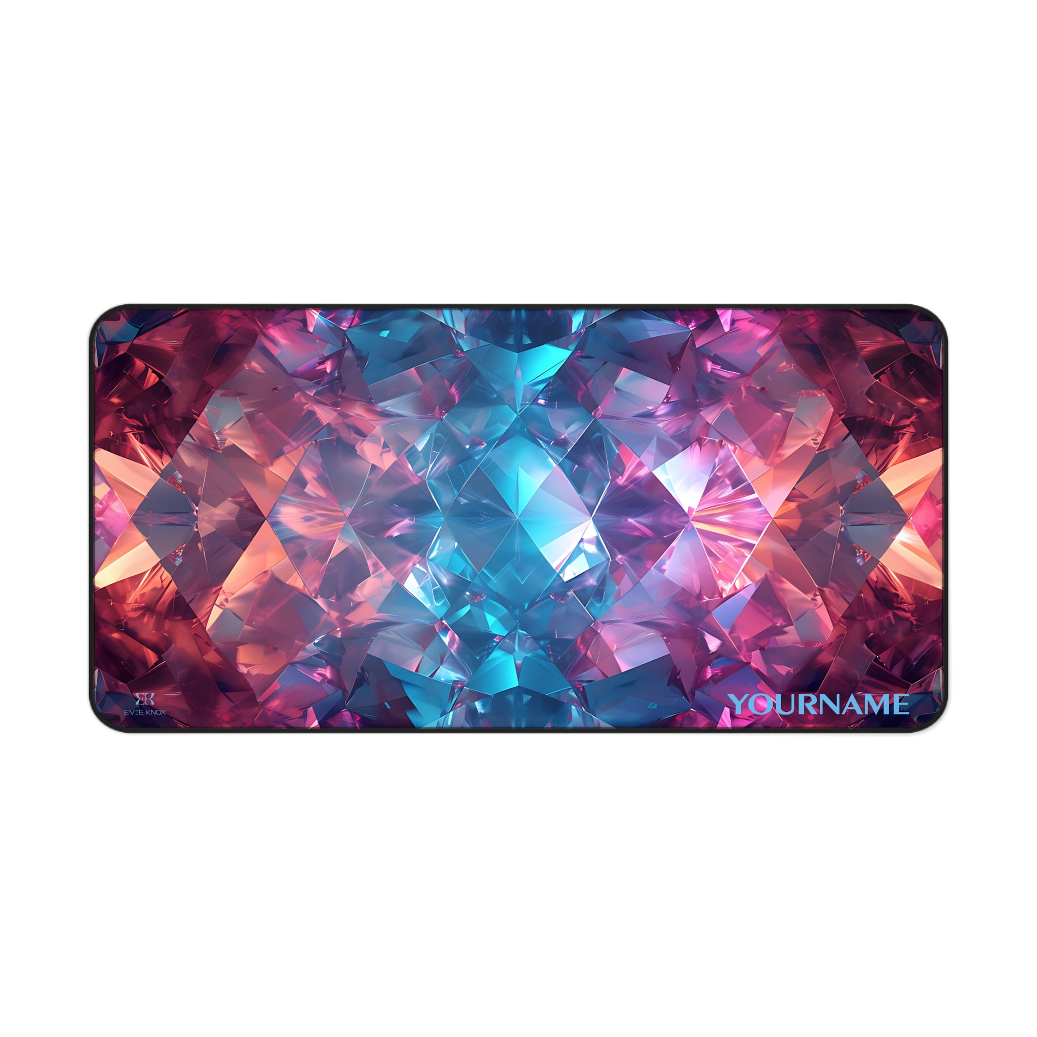Super Nova Gemstone Desk Mat — Personalized Gemstone Mouse Pad