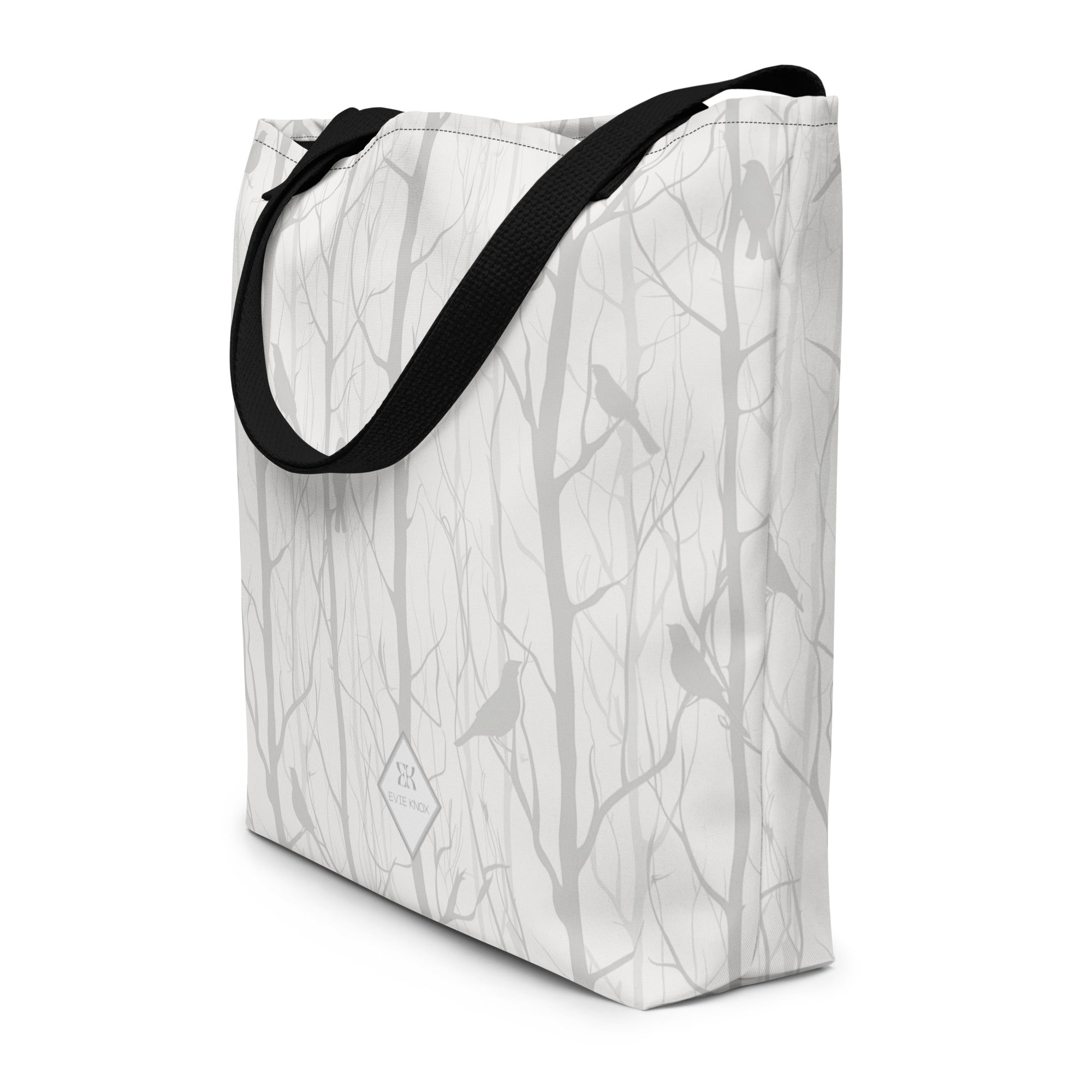 Birds In Shadow Large Tote Bag