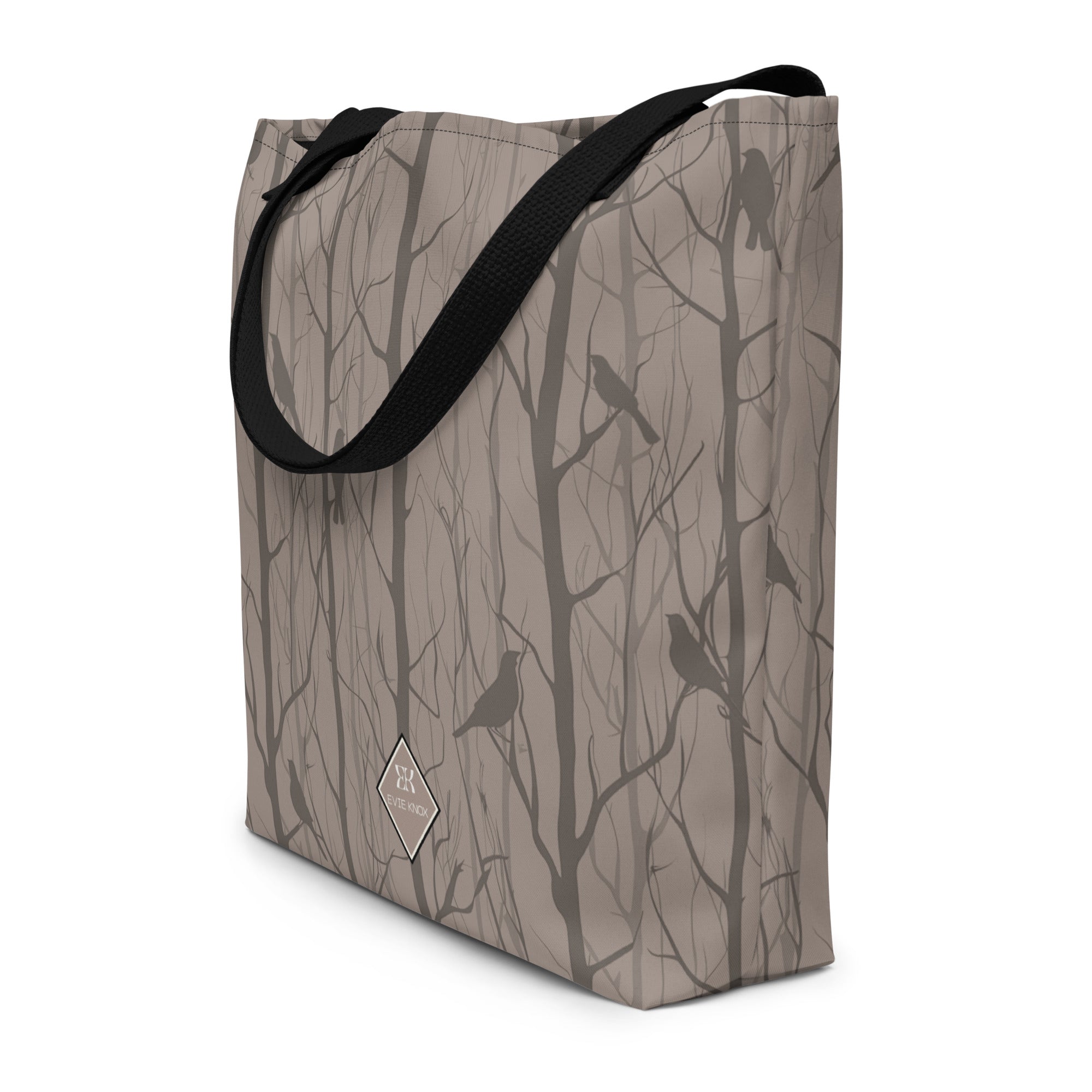 Birds In Shadow Large Tote Bag