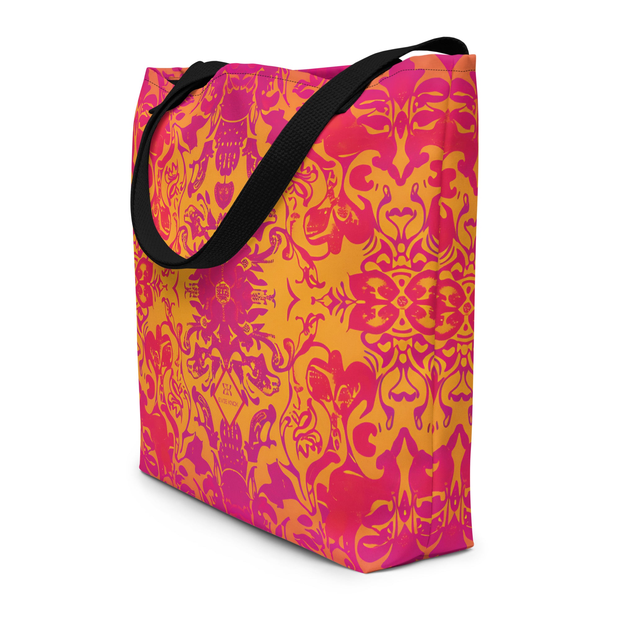 French Fractal Large Tote Bag