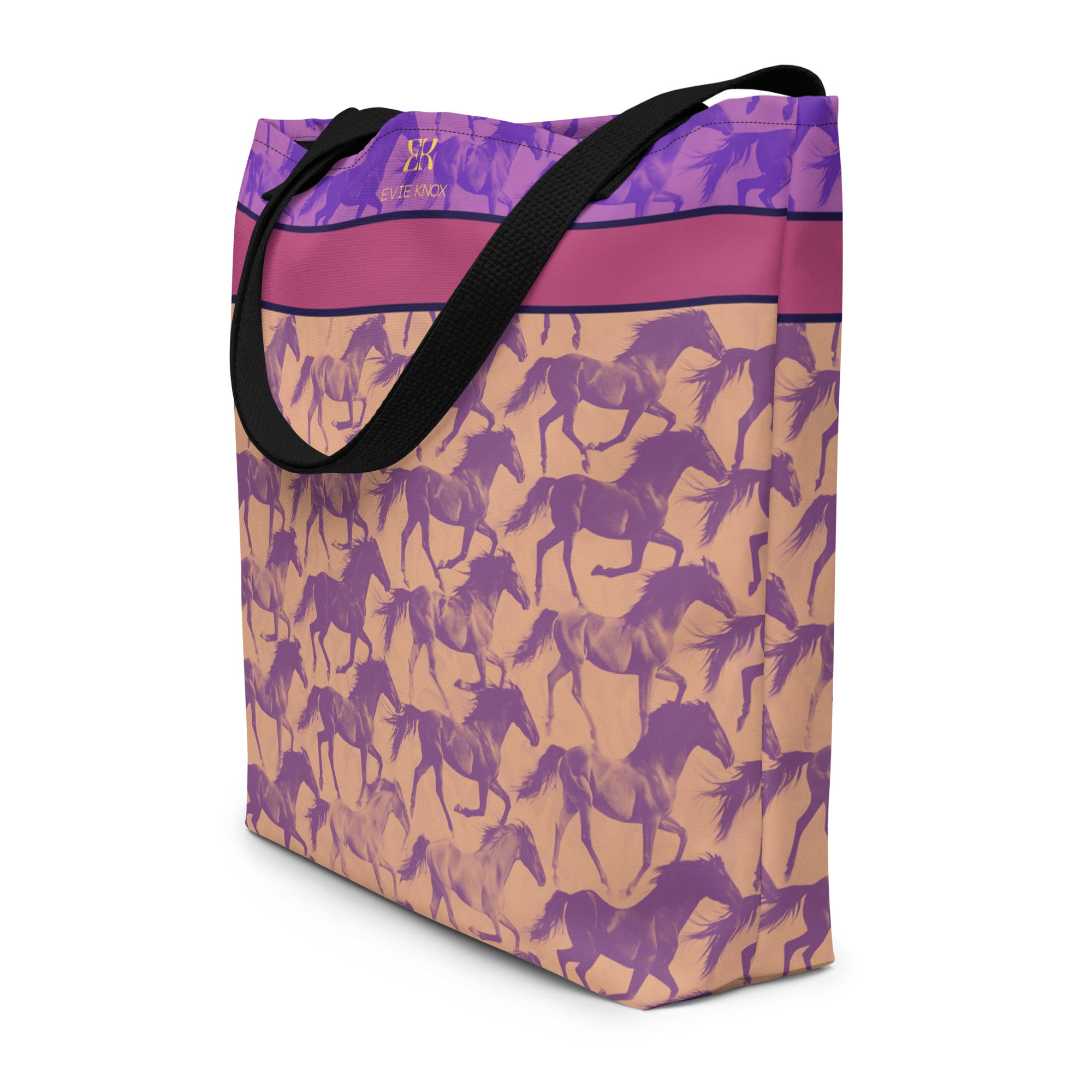 Stallions In Sync Large Tote Bag