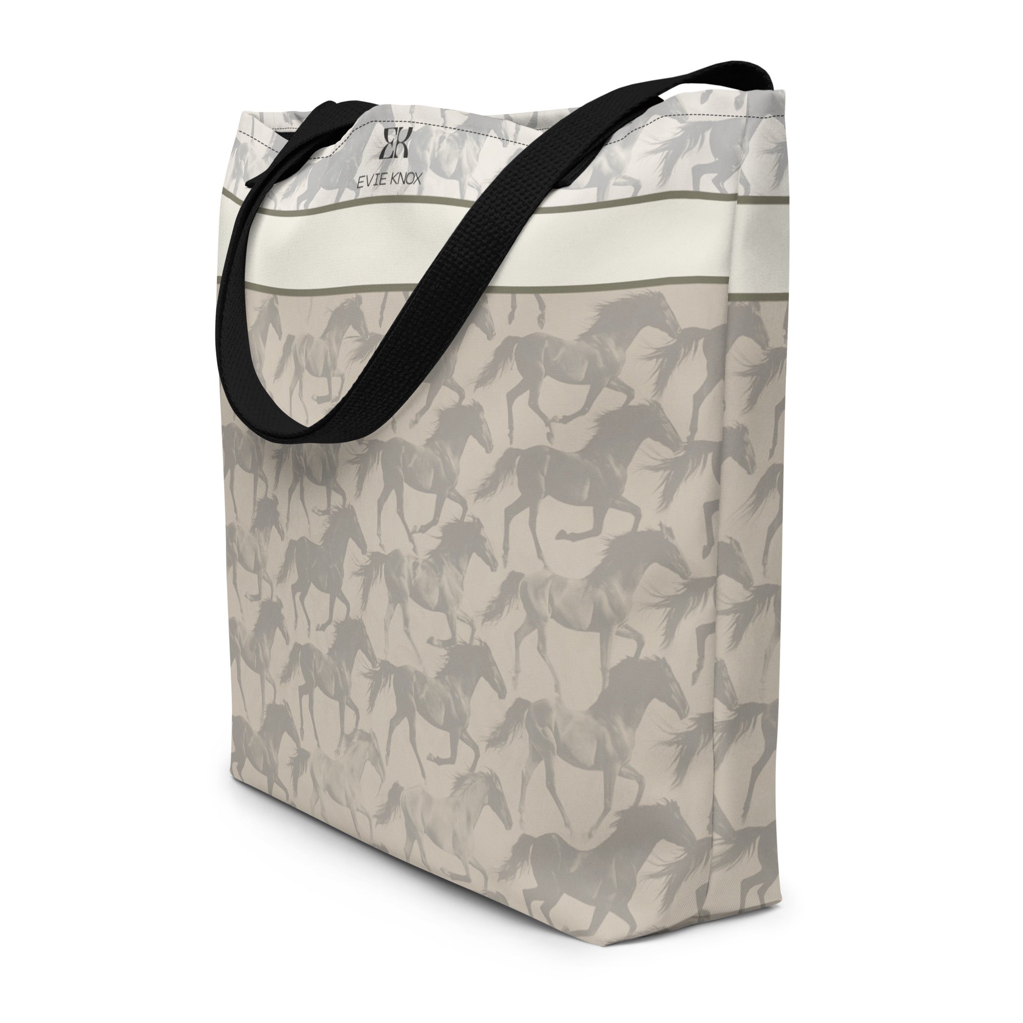 Stallions In Sync Large Tote Bag