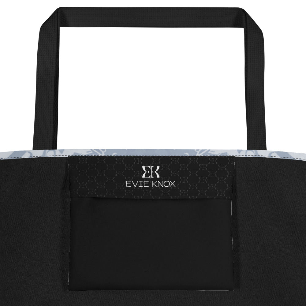 French Fractal Large Tote Bag