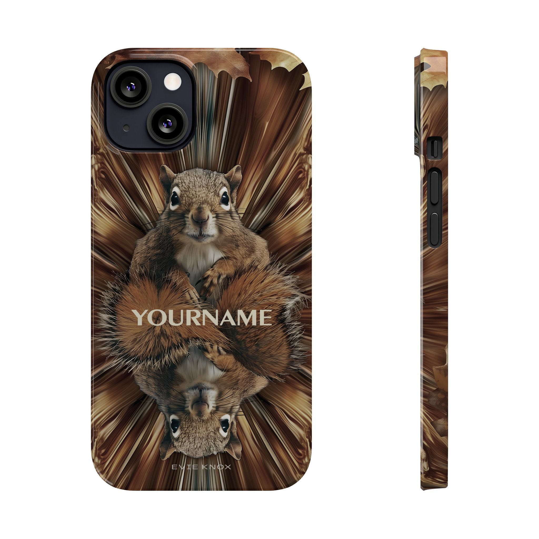 Kaleidoscope Squirrel Slim Phone Case — Cute Customized iPhone Case