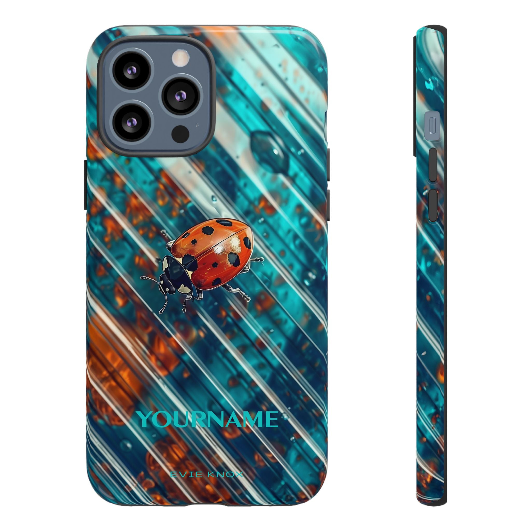 Little Lady Ladybug on Blue Protective Tough Case