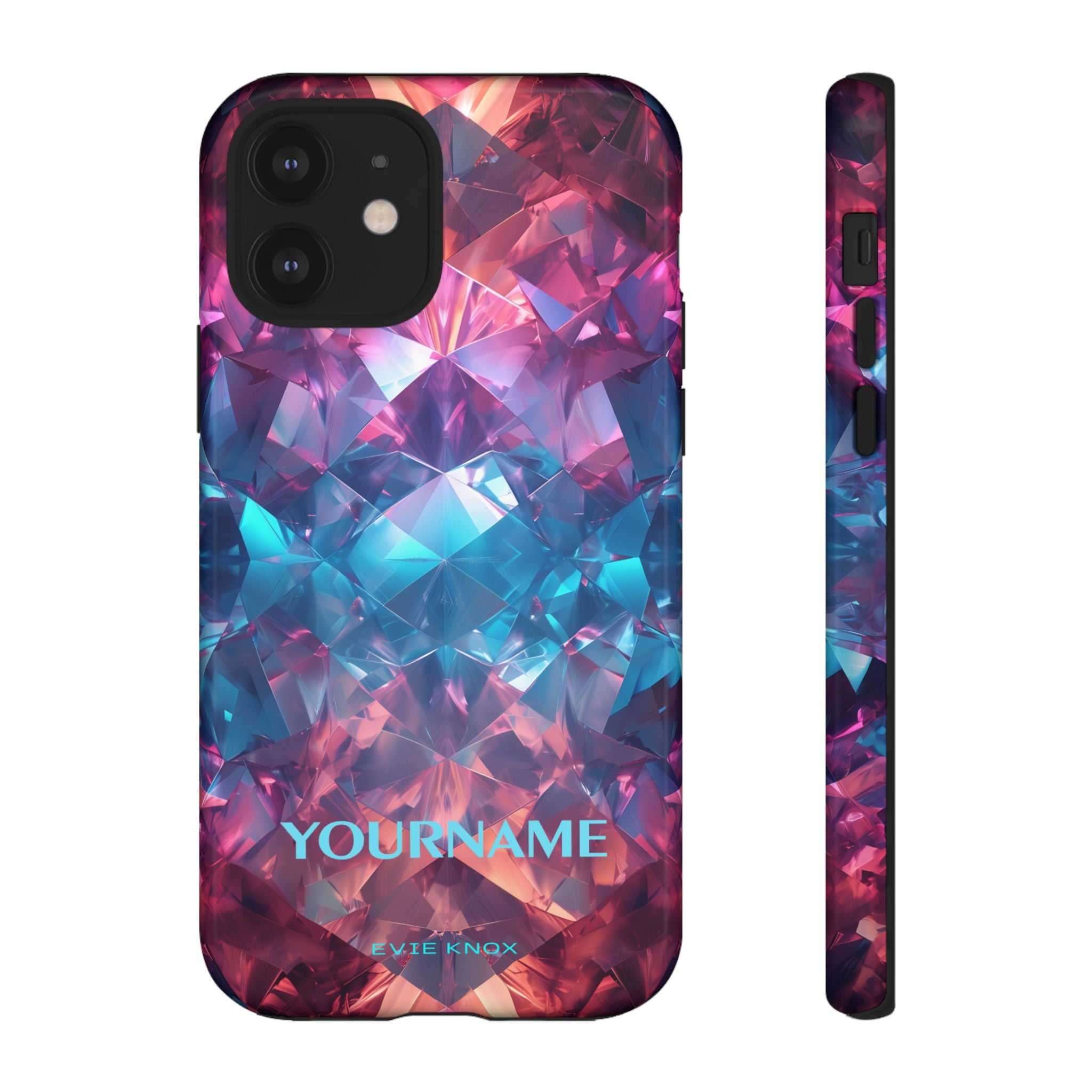 Supernova Gemstone Effect Tough iPhone Case — Custom Iridescent Crystal Design