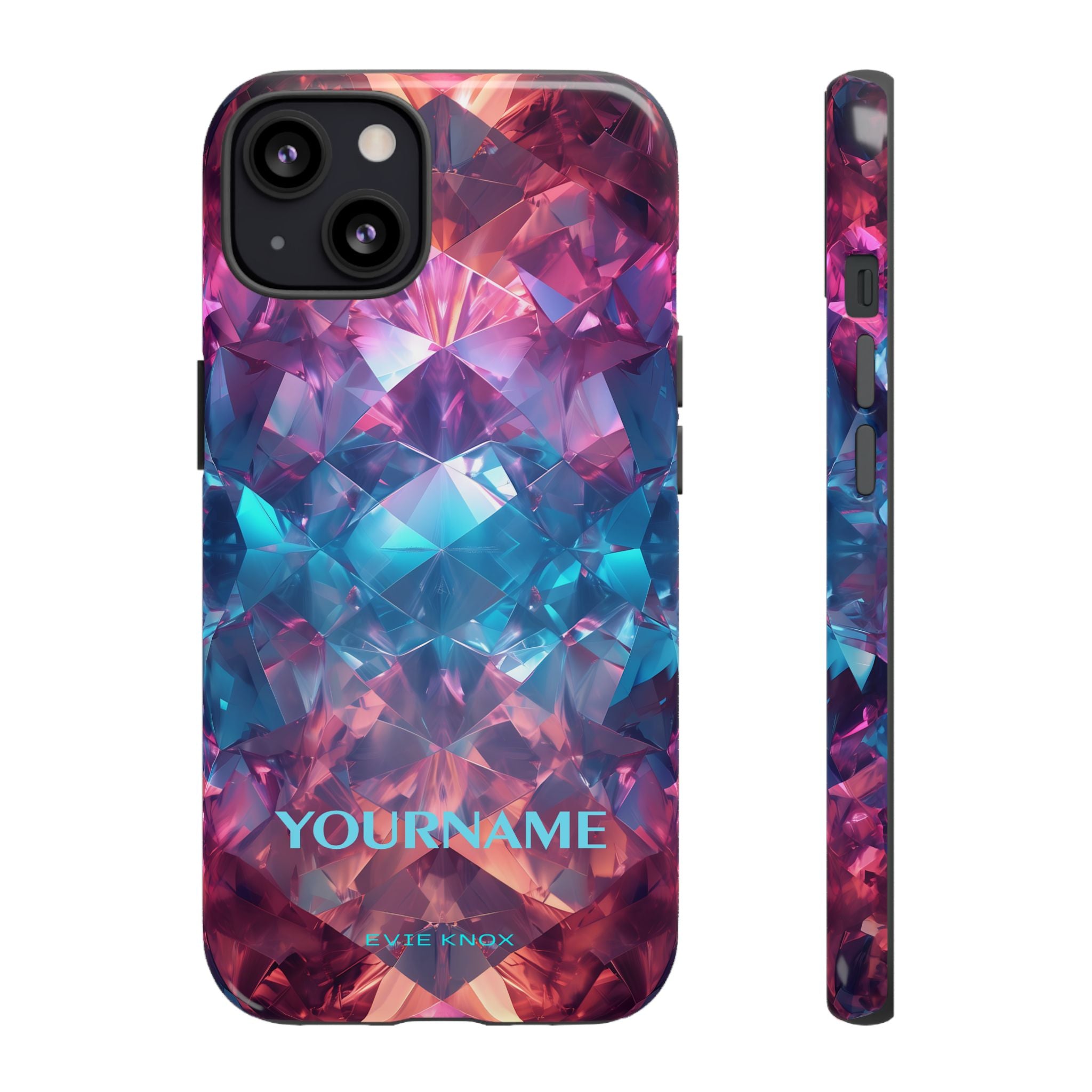 Supernova Gemstone Effect Tough iPhone Case — Custom Iridescent Crystal Design