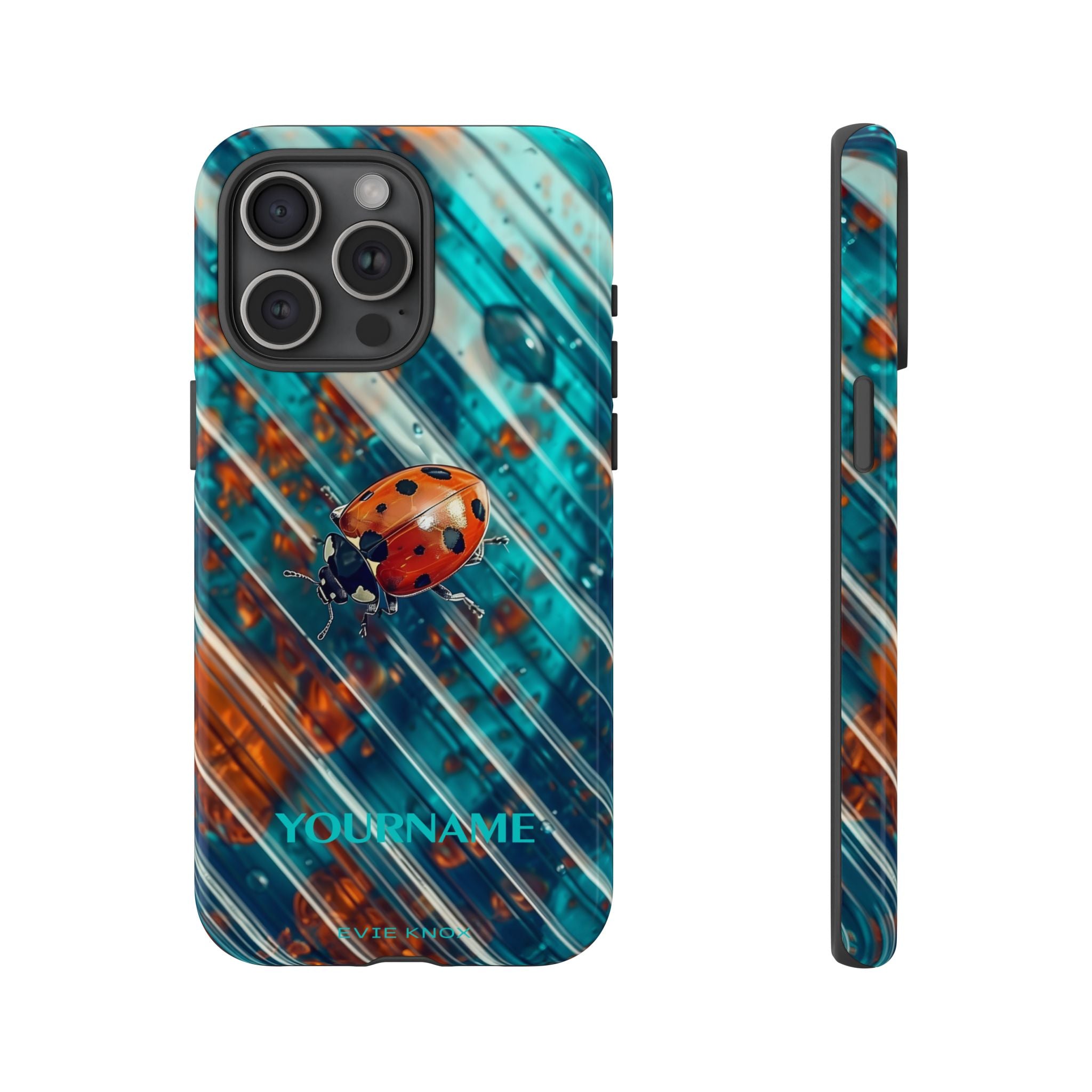 Little Lady Ladybug on Blue Protective Tough Case