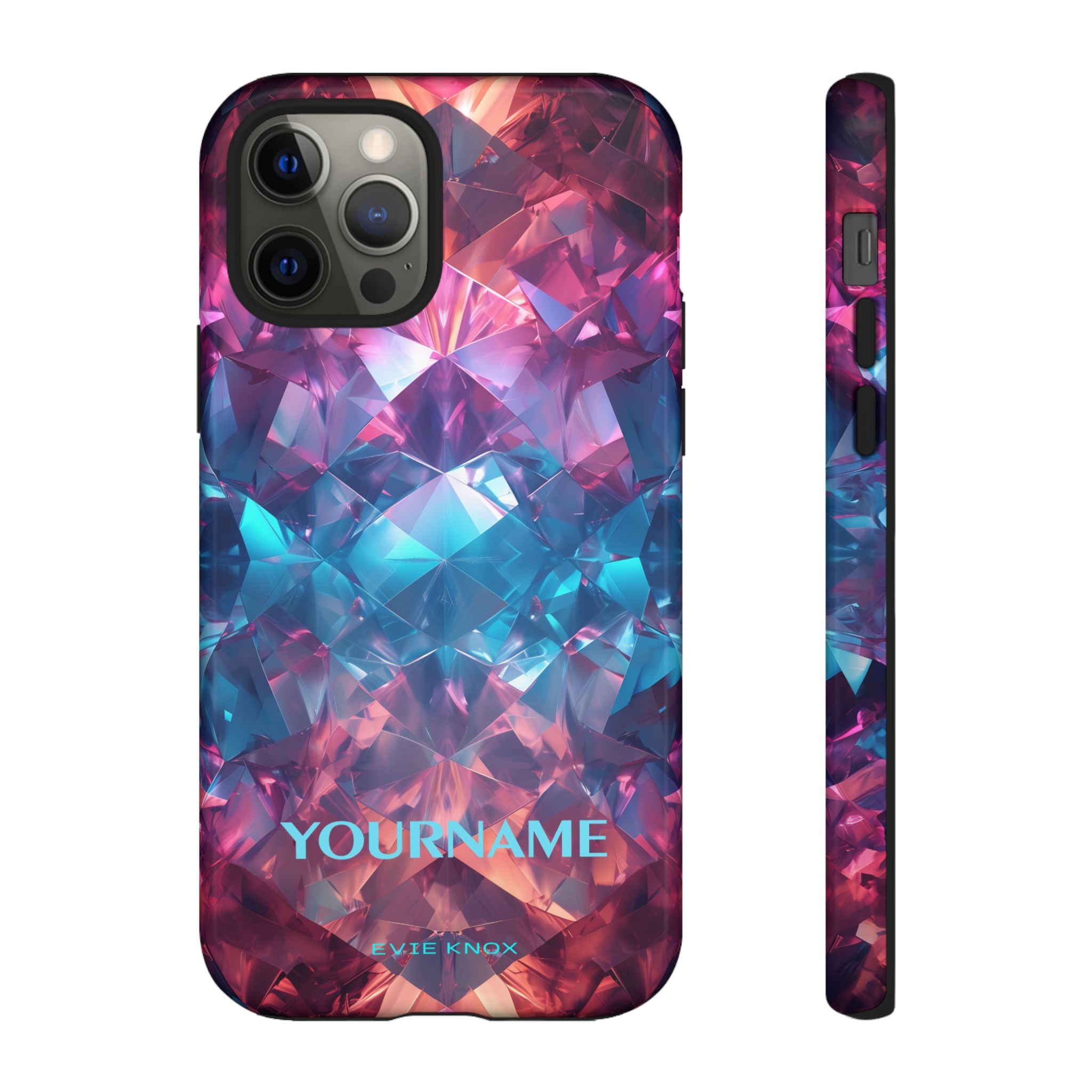 Supernova Gemstone Effect Tough iPhone Case — Custom Iridescent Crystal Design