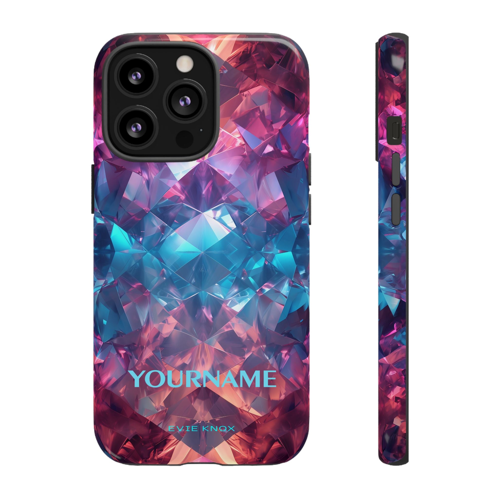 Supernova Gemstone Effect Tough iPhone Case — Custom Iridescent Crystal Design